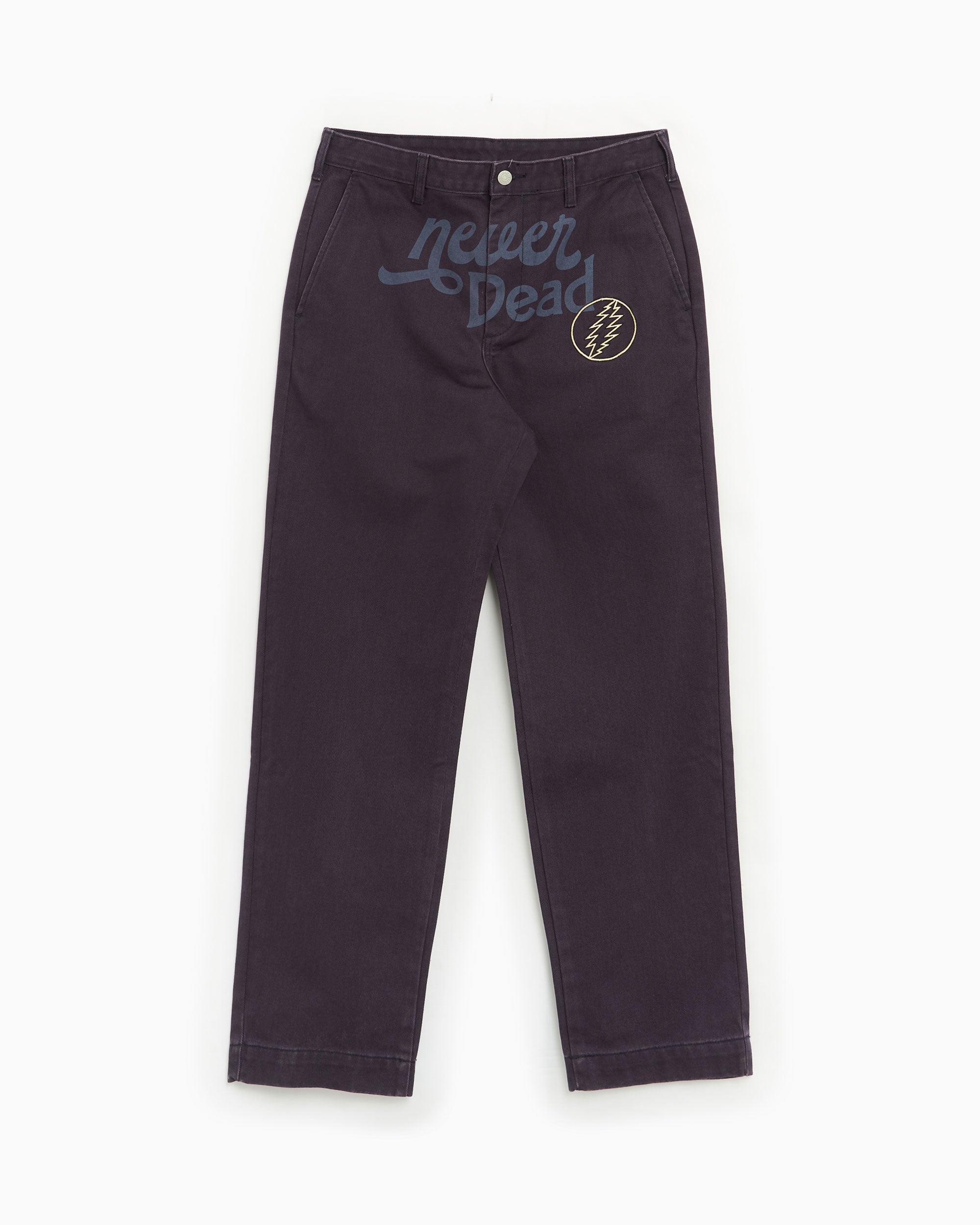 Pants thisisneverthat® thisisneverthat® x Grateful Dead Never Dead Men's Work Pants Men's Pants - GD233WPAKP01-Navy