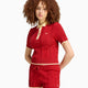 Polo Slim adidas Originals Cable Knit Cali para mulher