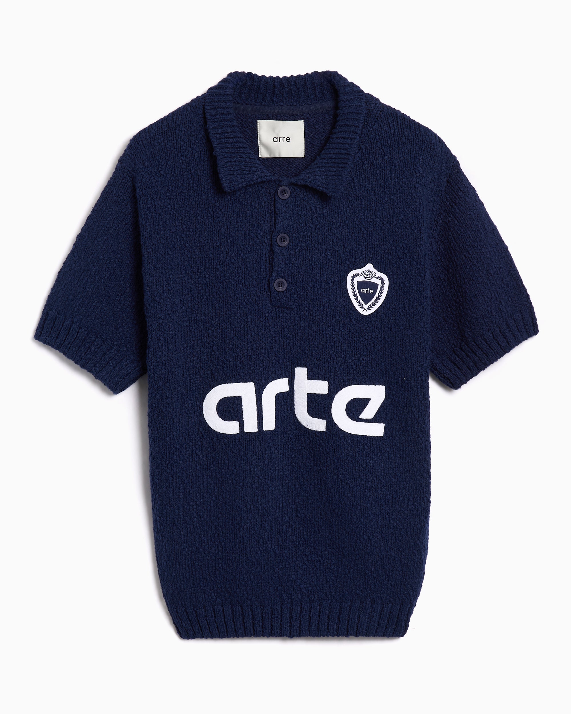 Polo shirts Arte Antwerp Football Logo Men's Polo Shirt - AW25-157K-Blue