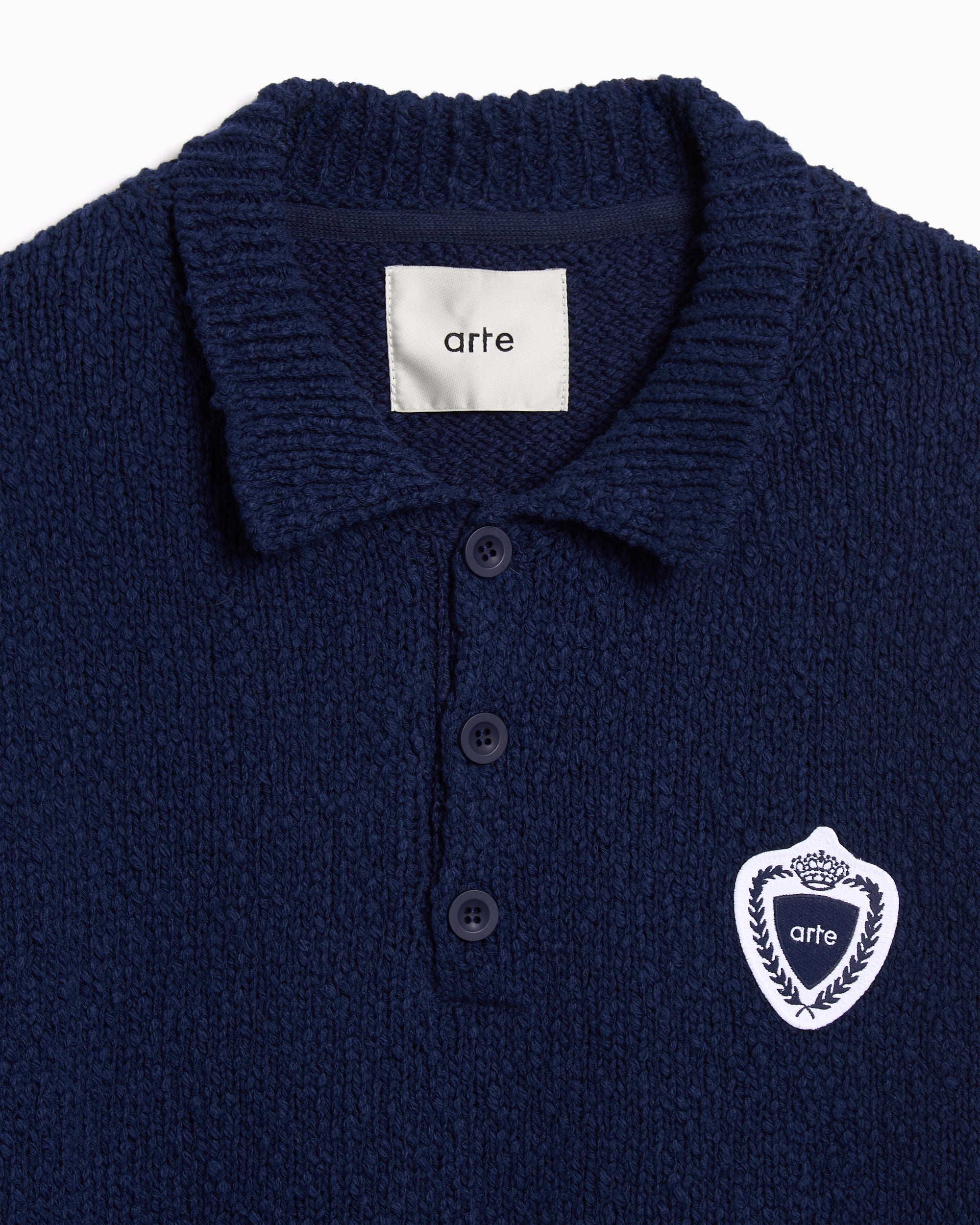 Polo shirts Arte Antwerp Football Logo Men's Polo Shirt - AW25-157K-Blue
