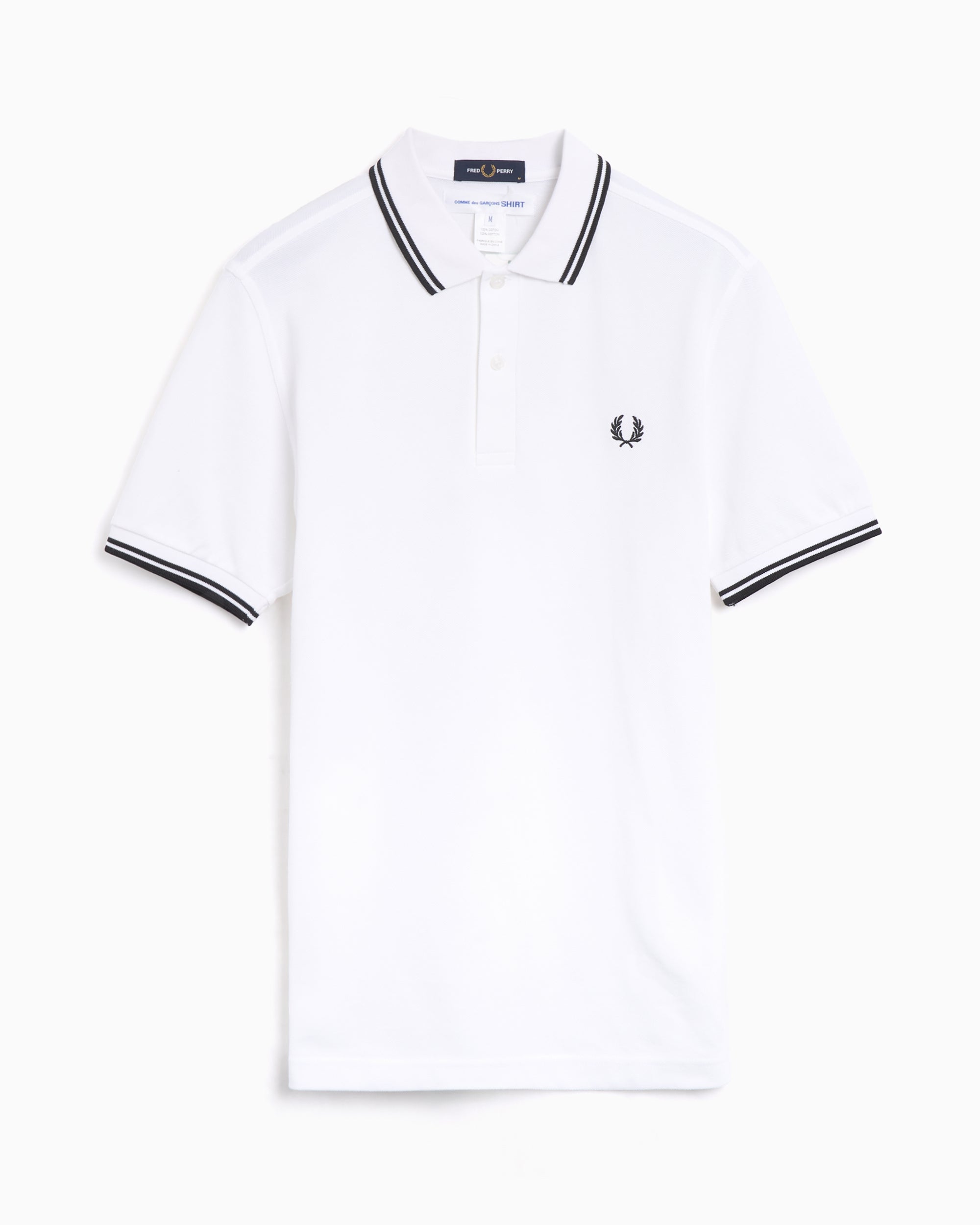 Polo Comme Des Garçons Shirt x Fred Perry Strong Will para homem