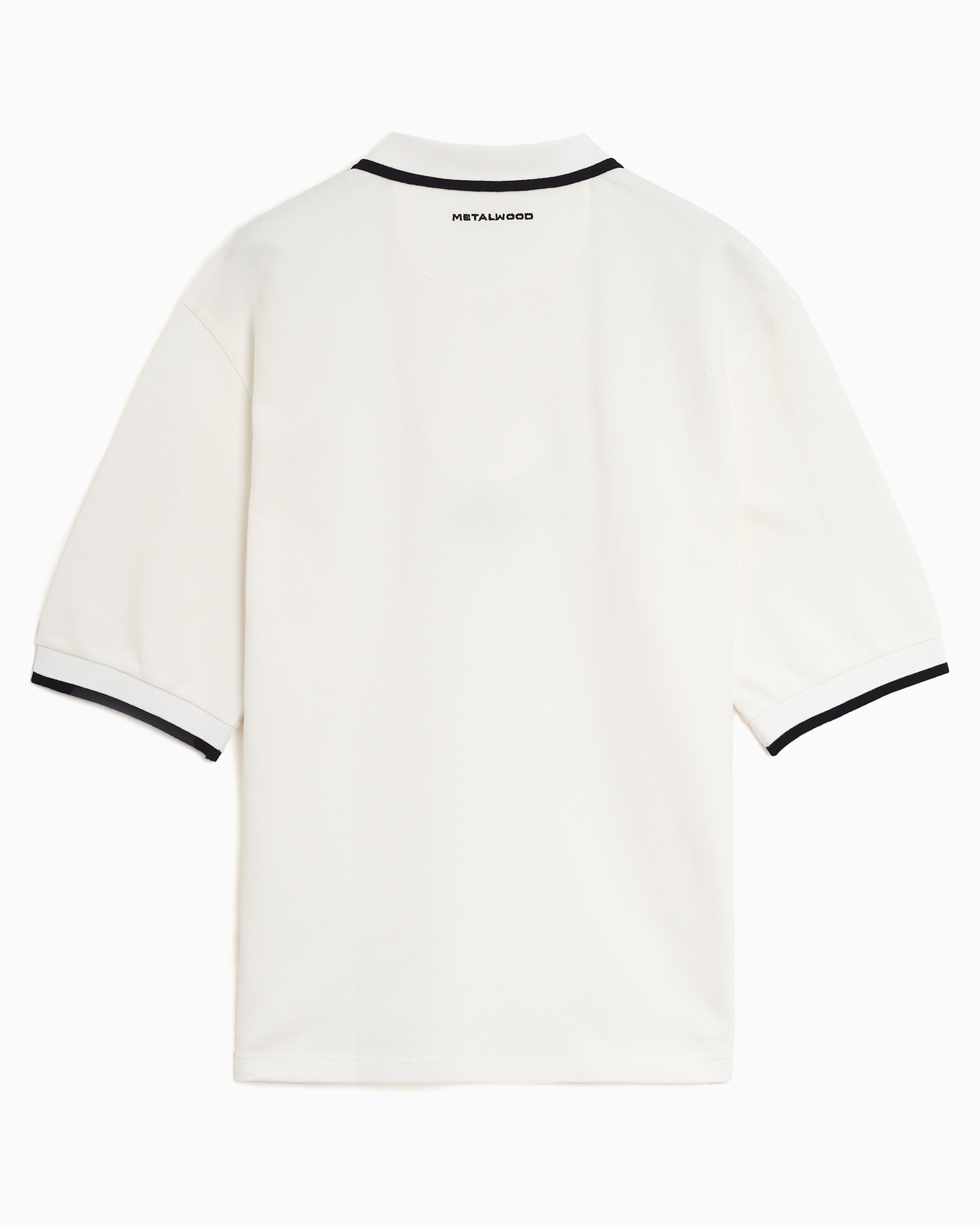 Polo shirts Metalwood Studio World Class Zip-Up Men's Polo Shirt - MWS25-04-10-WHT
