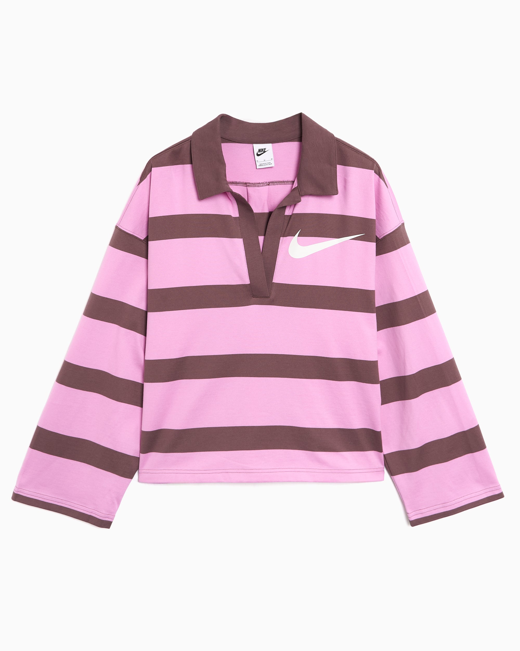Polo shirts Nike Sportswear Striped Oversize Women's Polo Shirt - IQ0440-503