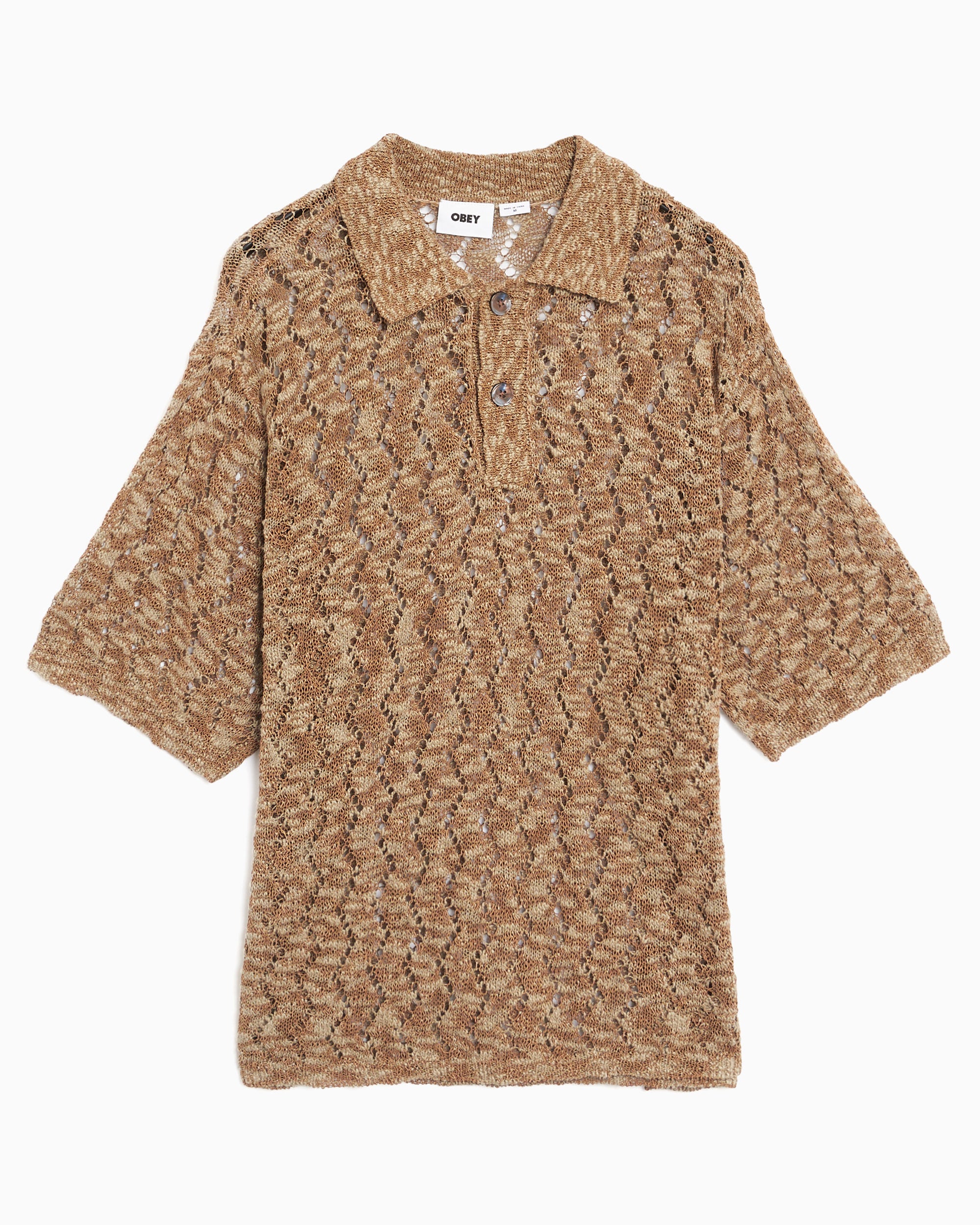 Polo shirts OBEY Clothing Andre Men's Polo Sweater Men's Polo Shirt - 151000101-TOF