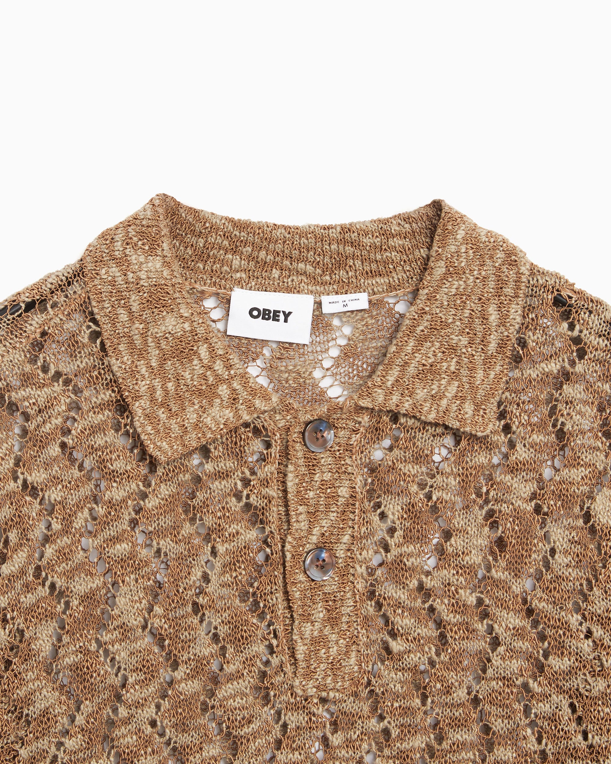 Polo shirts OBEY Clothing Andre Men's Polo Sweater Men's Polo Shirt - 151000101-TOF