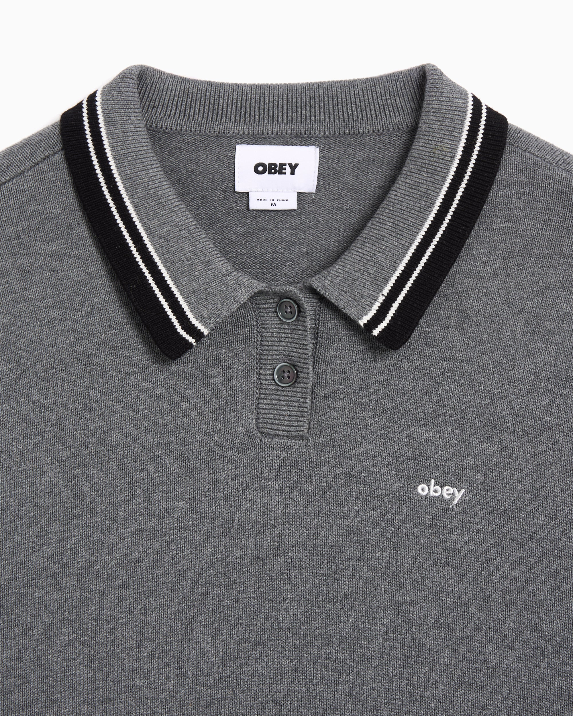 Polo shirts OBEY Clothing Goalie Relaxed Women's Polo Shirt - 251000130-GRY