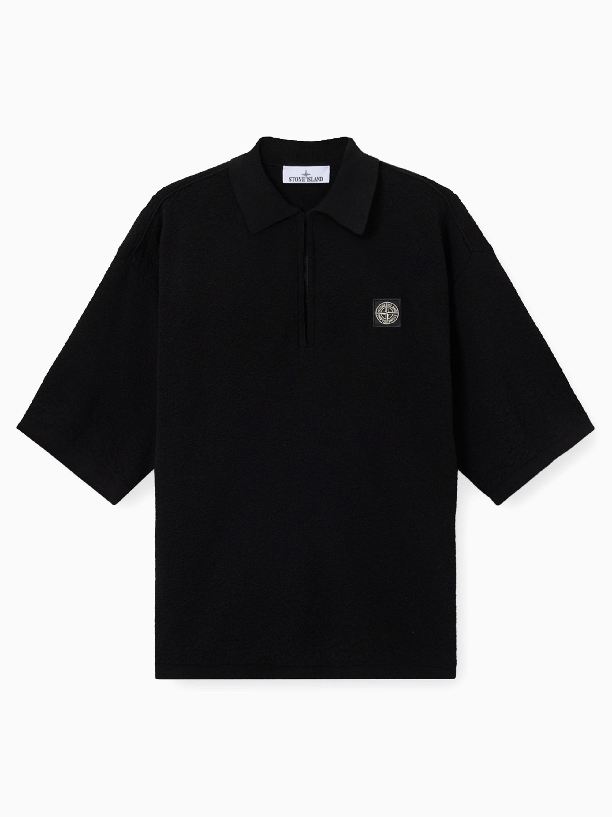 Polo Oversize Zíper médio Stone Island Light Raw para homem