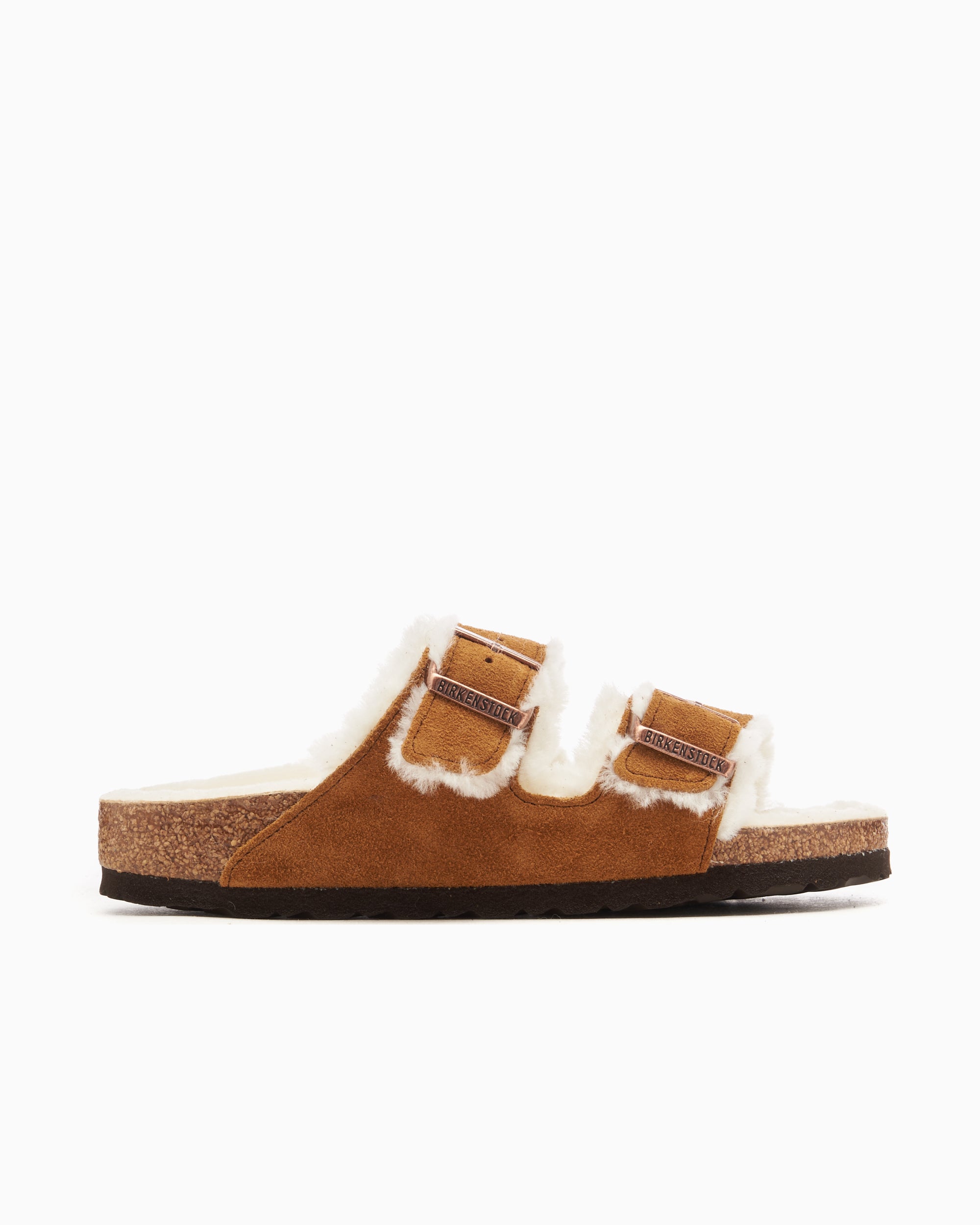 Sandals BIRKENSTOCK Arizona Shearling Suede Leather Narrow - 1001135