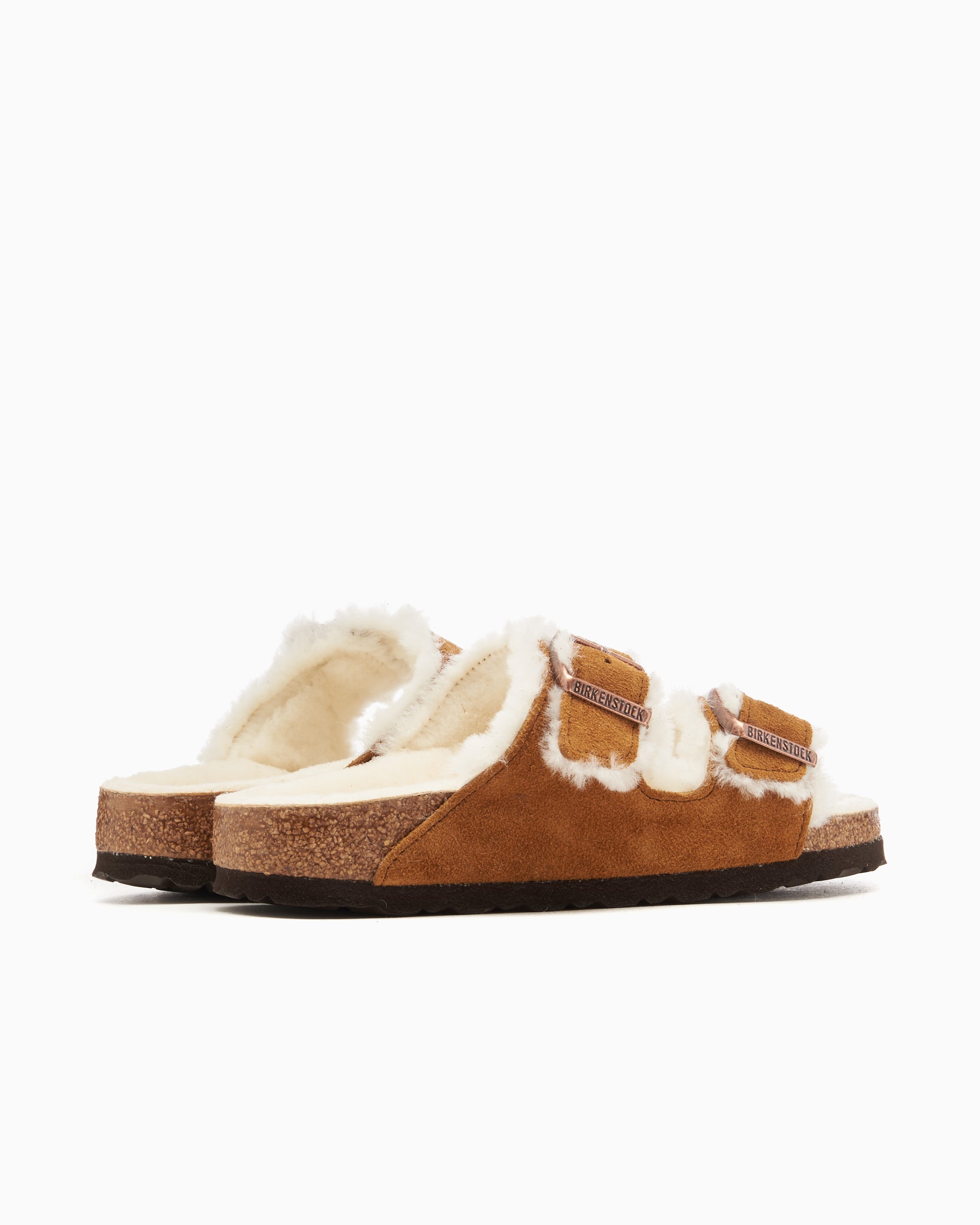 Sandals BIRKENSTOCK Arizona Shearling Suede Leather Narrow - 1001135
