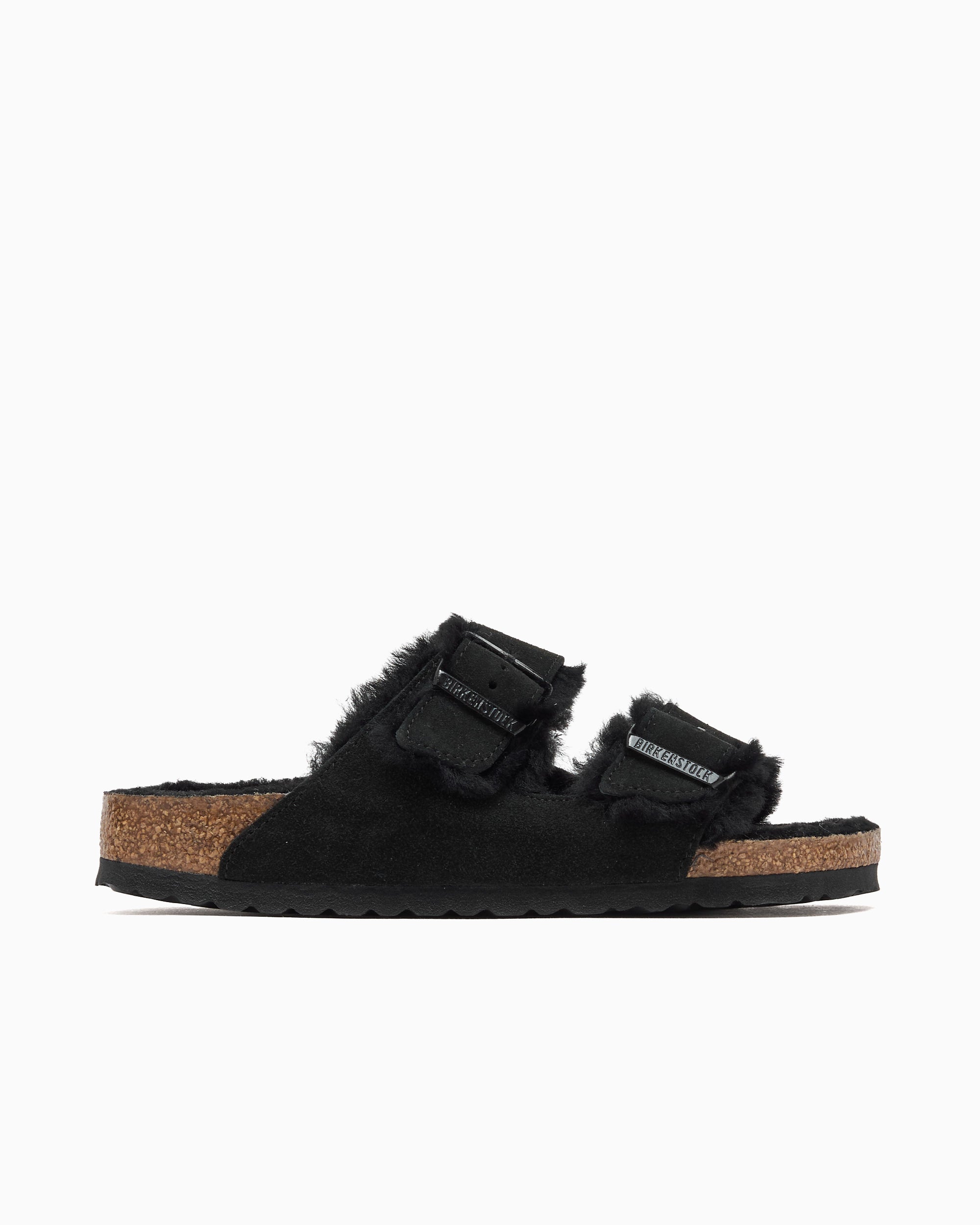 Sandals BIRKENSTOCK Arizona Shearling Suede Leather Narrow - 752663