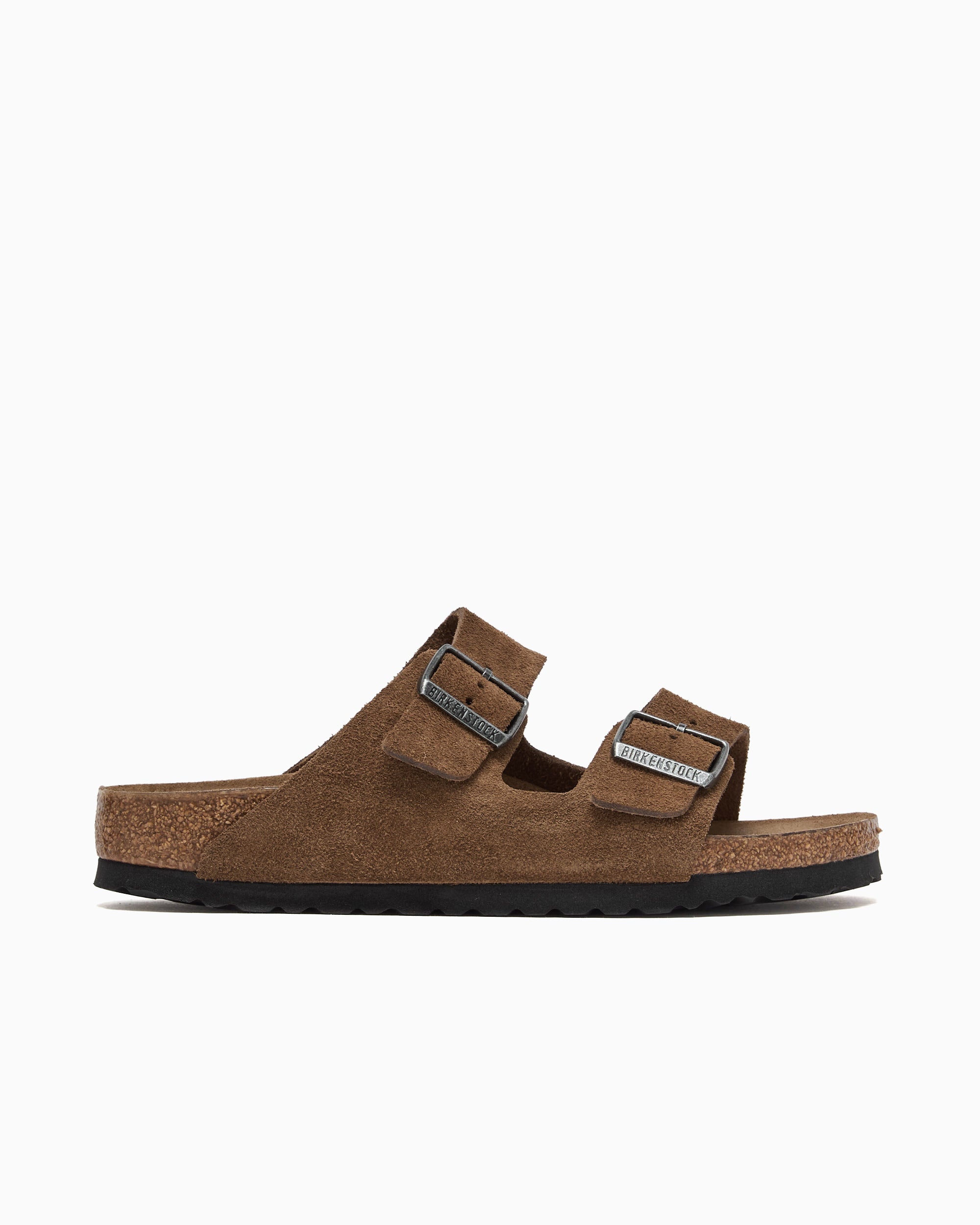 Sandals BIRKENSTOCK Arizona Soft Footbed Suede Leather Slide Narrow - 1030865
