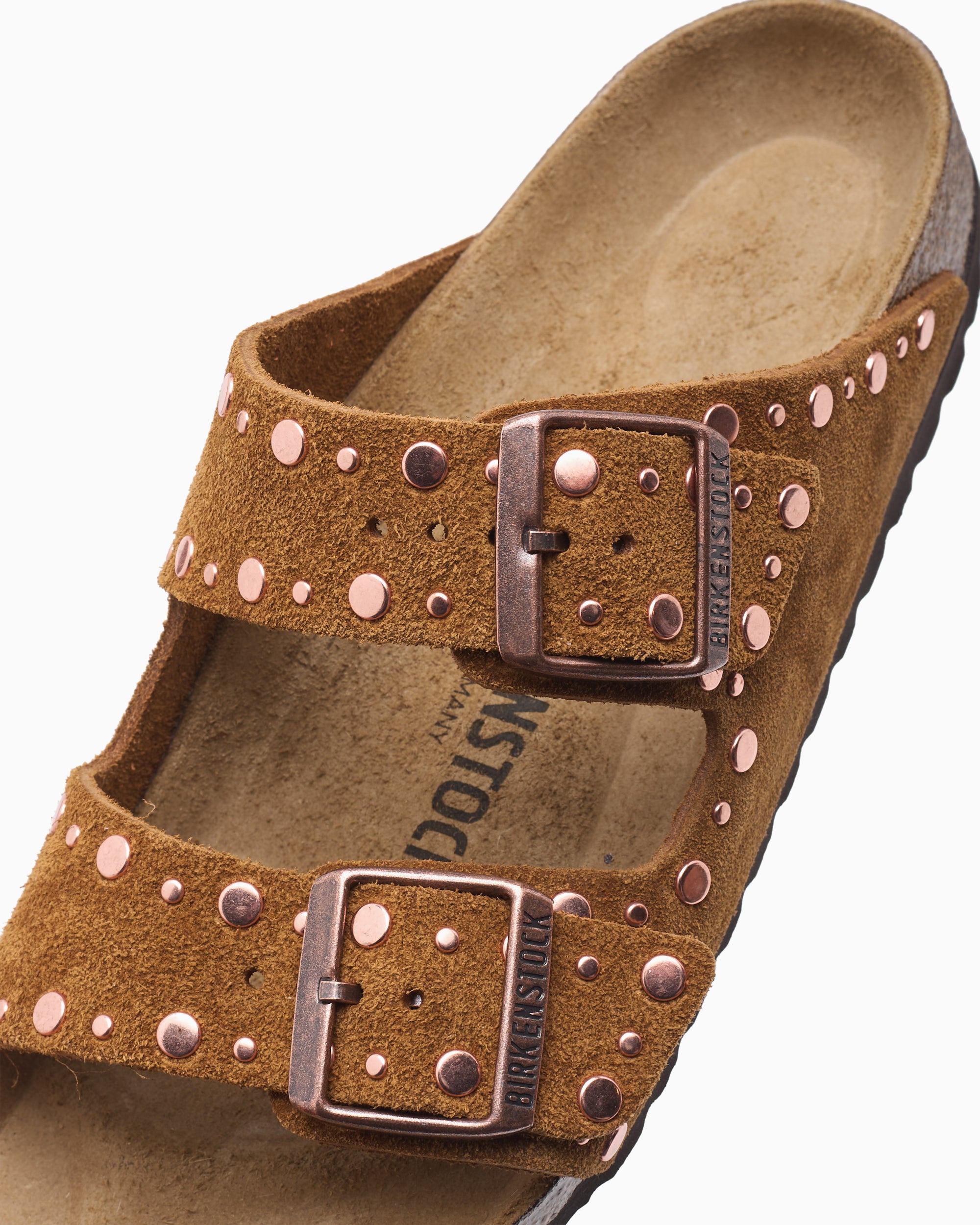 Sandals BIRKENSTOCK Women's Arizona Rivet Suede Leather Narrow - 1031731