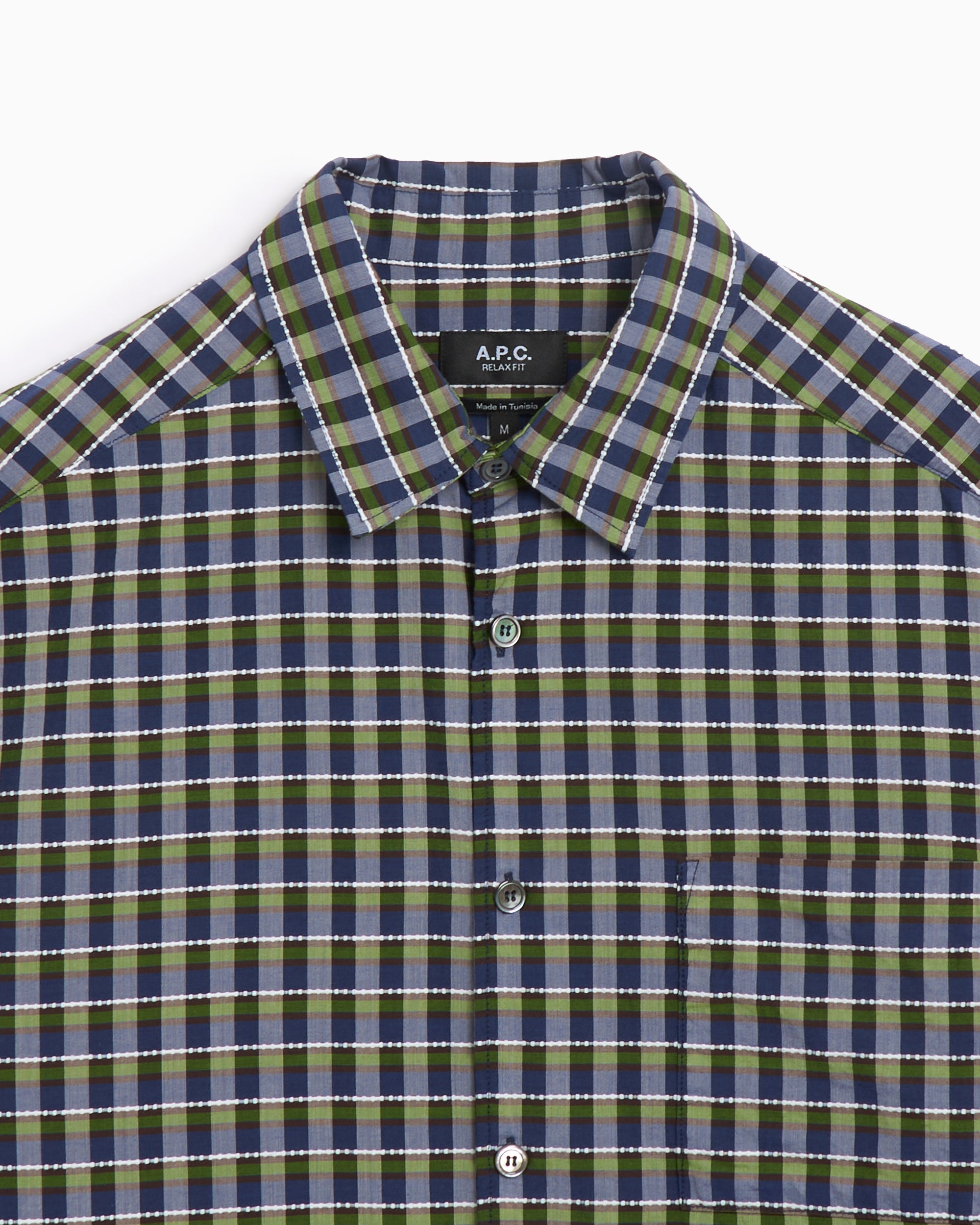 Shirts A.P.C. A.P.C. Ross Men's Short Sleeve Shirt Men's Shirt - COHGA-H12541-KAA