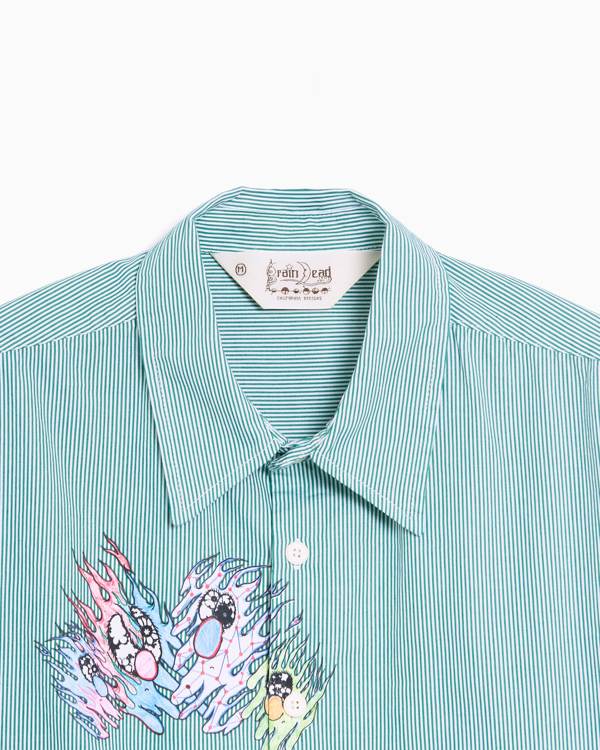 Shirts Brain Dead Aki Striped Striped Men's Shirt - F26T24005359