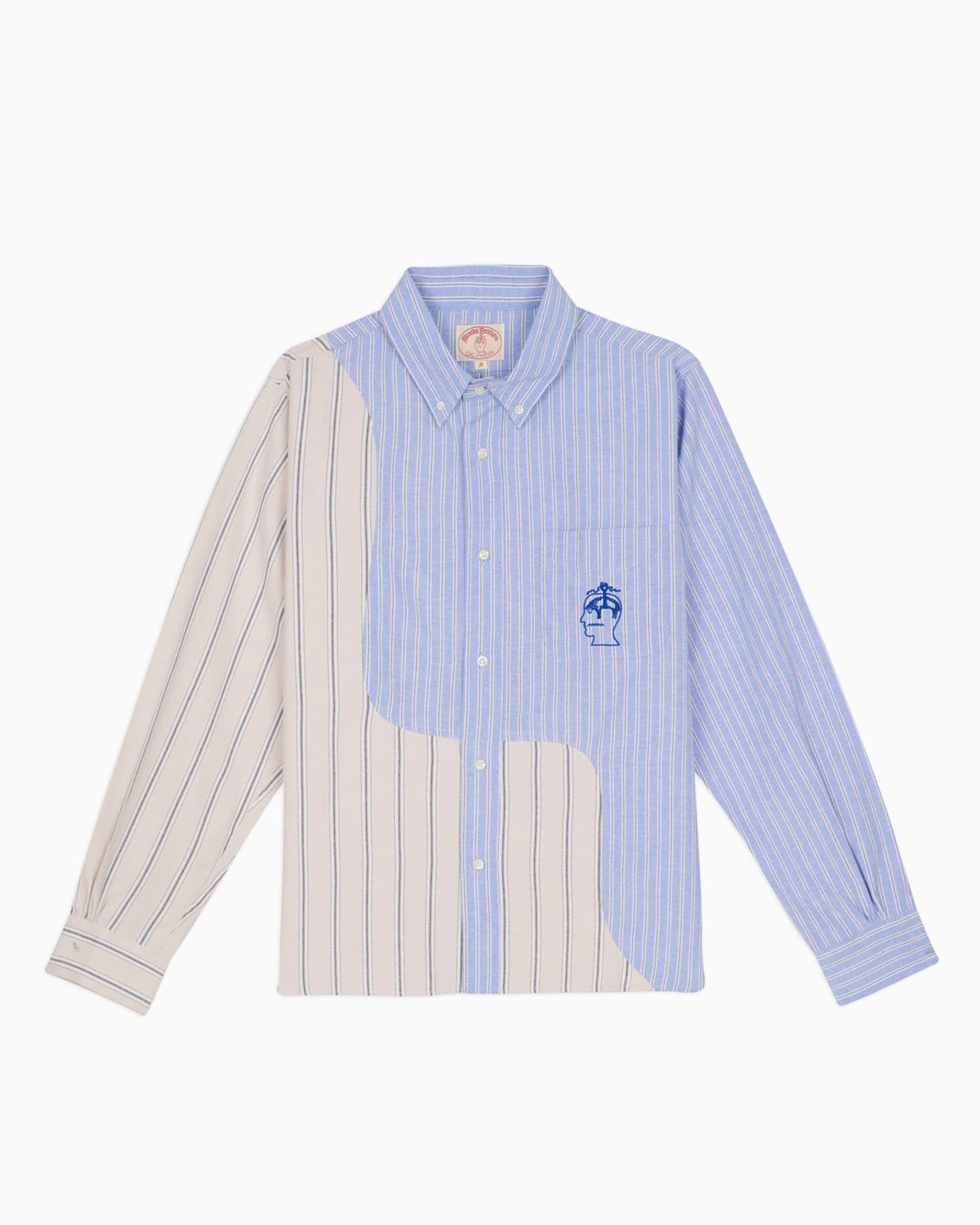 Shirts Brain Dead x Brooks Brothers California Striped Men's Shirt - BDF25T24004603BL09