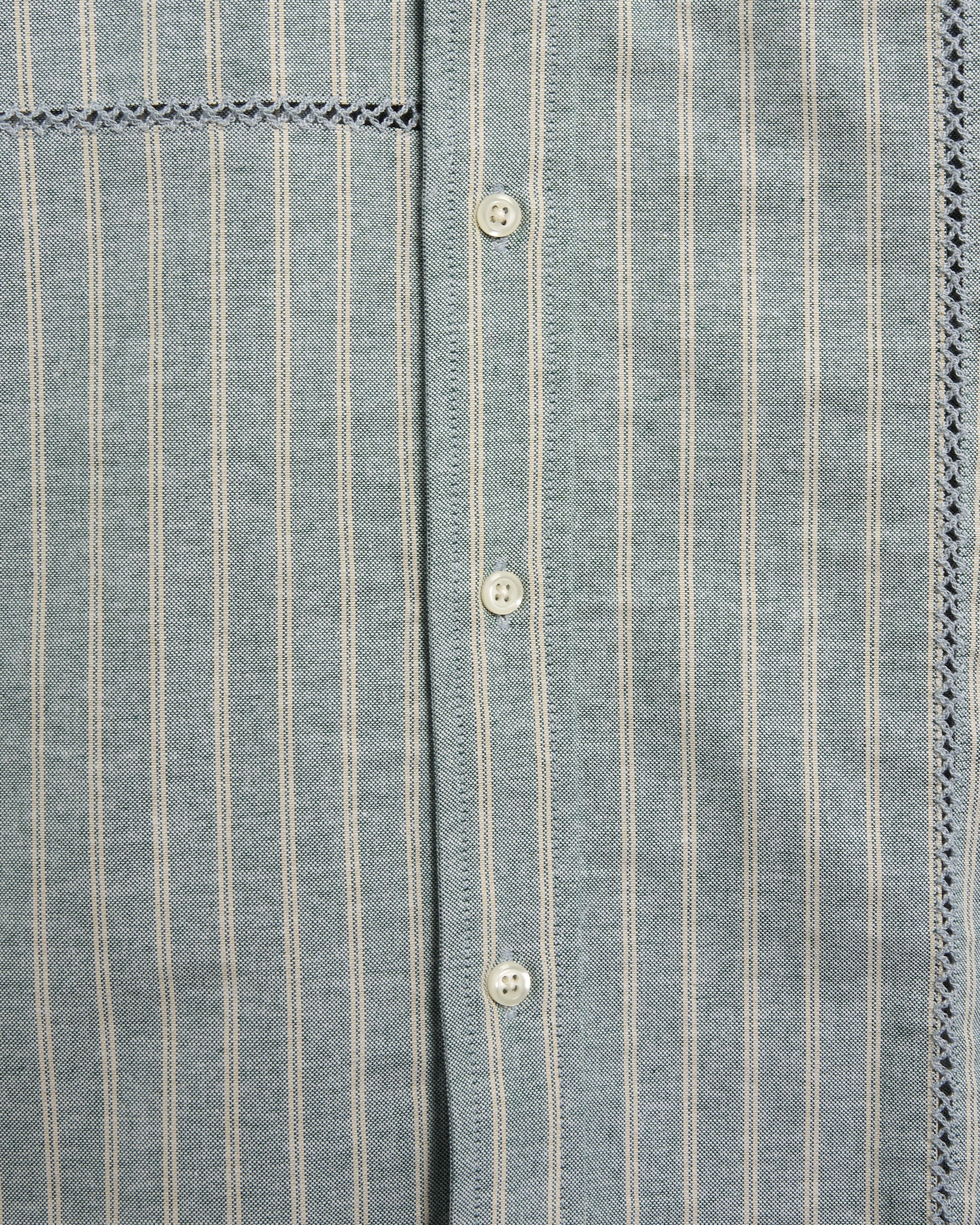 Shirts Brain Dead x Brooks Brothers Patchwork Oxford Striped Men's Shirt - BDS24T240041-GRN