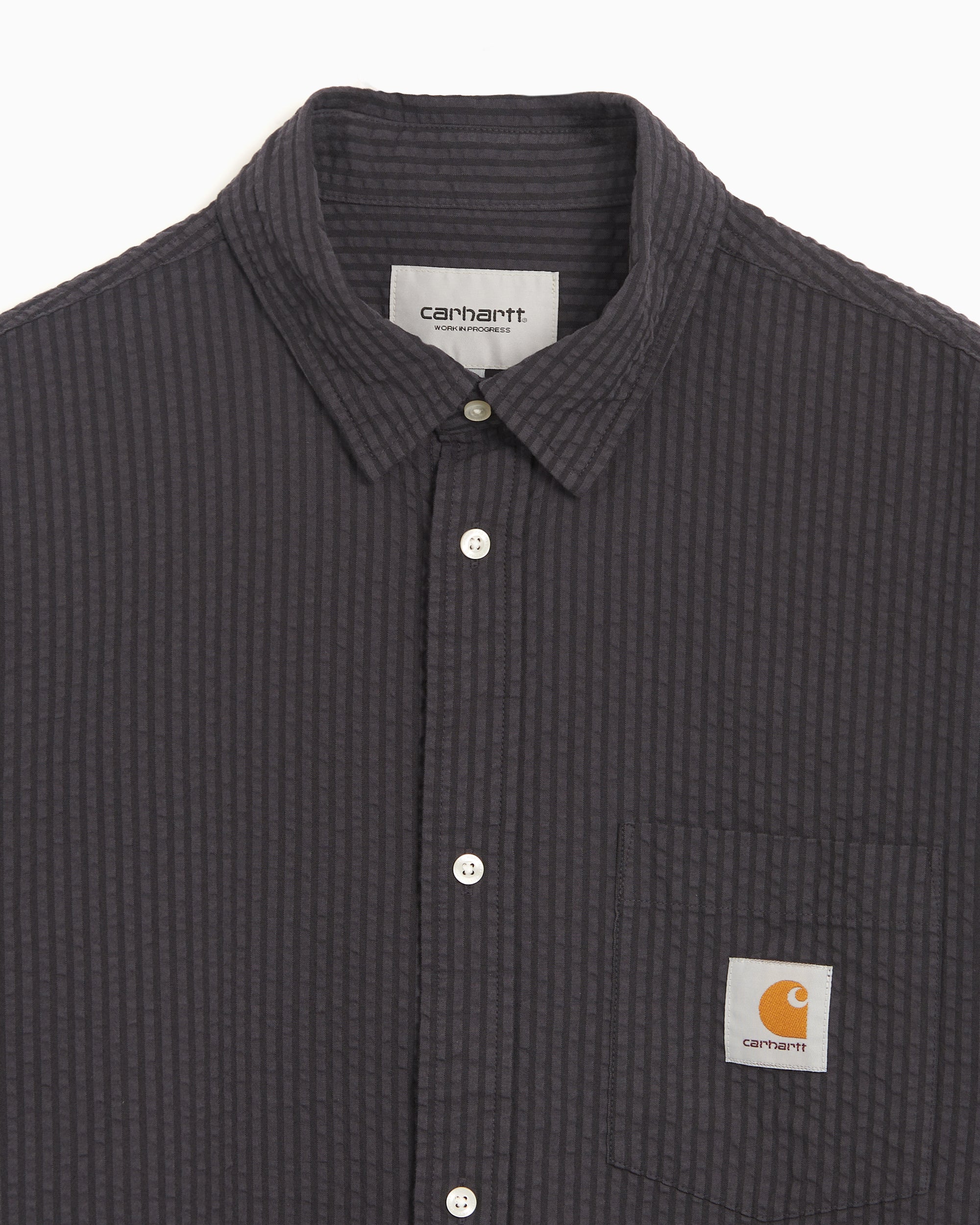 Shirts Carhartt WIP Toland Striped Short-Sleeved Relaxed Men's Shirt - I035151-31RXX