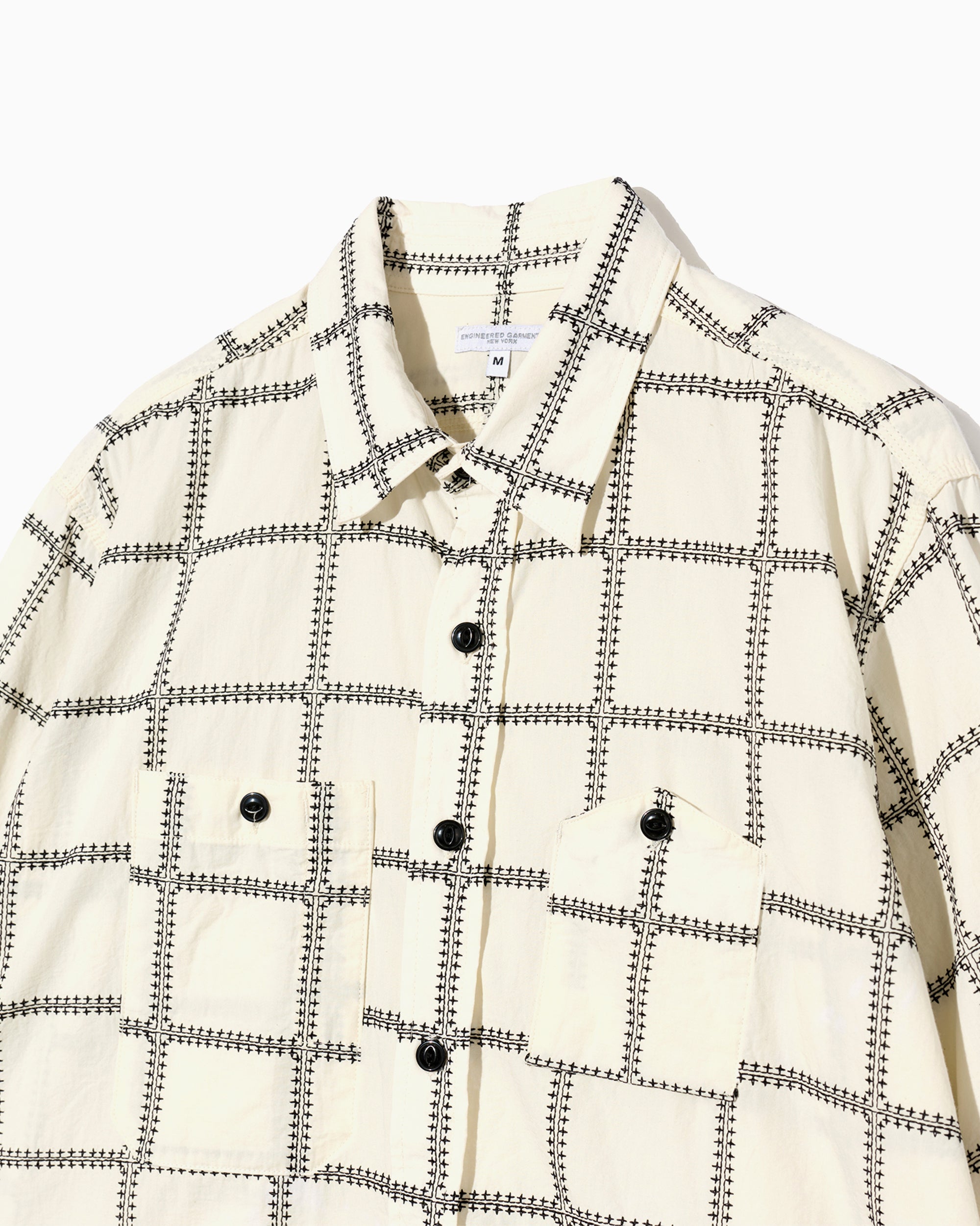 Shirts Engineered Garments "Work" Plaid Relaxed Men's Shirt - 26S1A007-IB009
