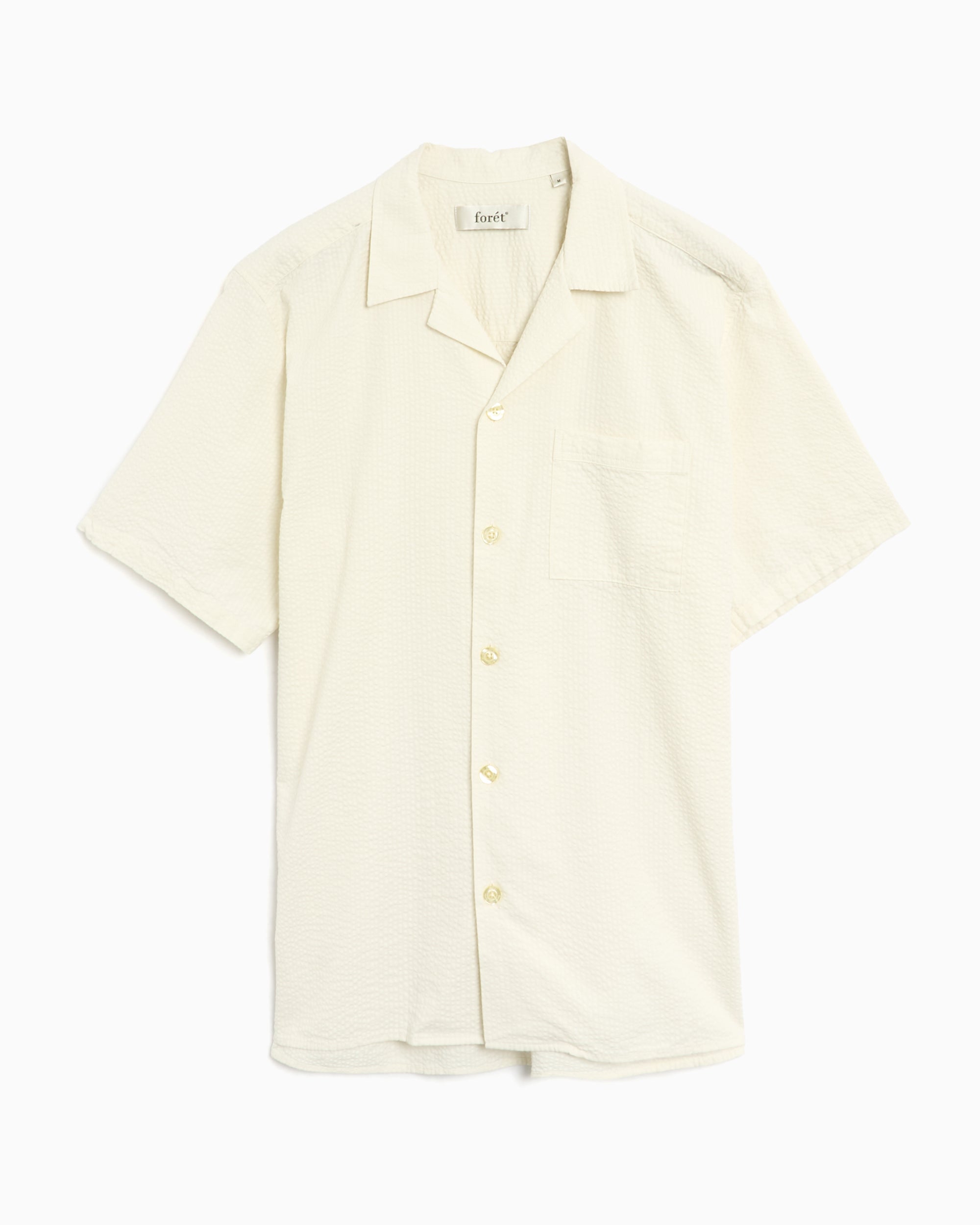 Shirts Forét Hush Seersucker Men's Shirt Men's Shirt - F4810-CLOUD