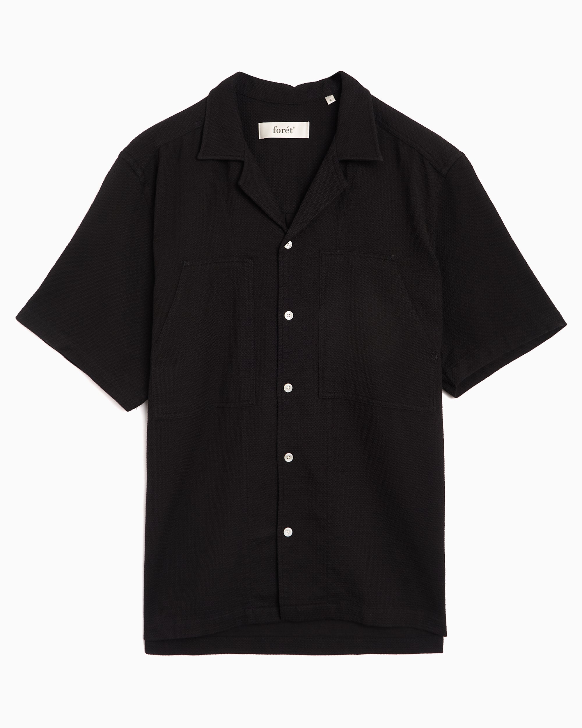 Shirts forét Lagoon Short-Sleeved Men's Shirt - F1032-BLACK