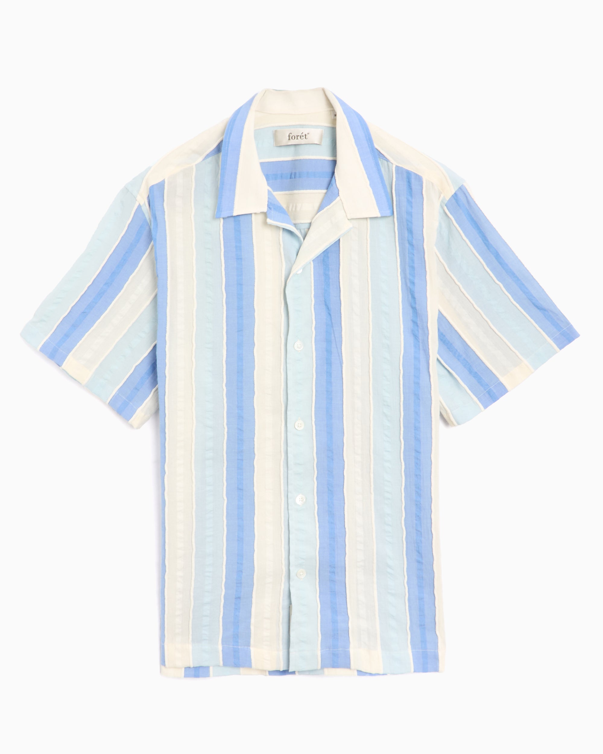 Shirts Forét Peer Short Sleeve Shirt Men's Shirt - F4825-BLUECLOUD