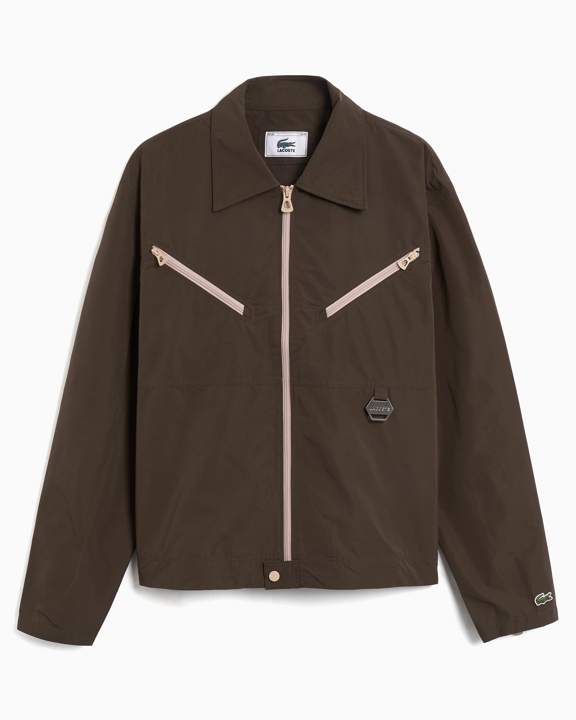 Shirts Lacoste Archive Edition Zipper Closure Oversize Men's Shirt - CH7551-00-A1Y