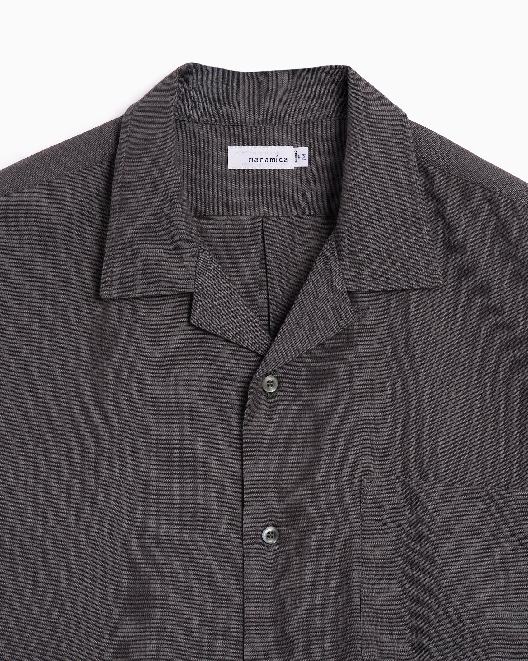 Shirts nanamica Open Collar Panama Short-Sleeved Men's Shirt - S25SG119E-H