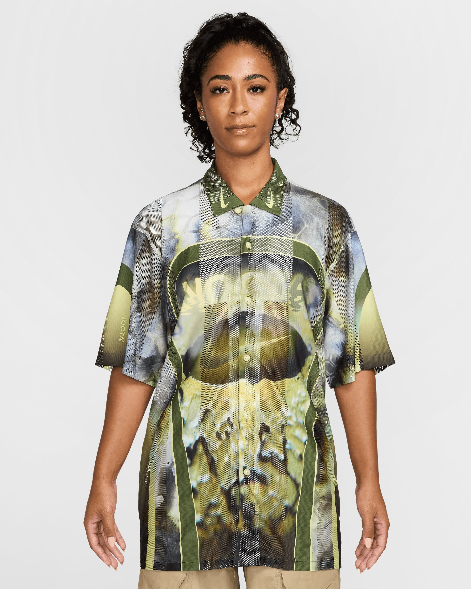 Shirts Nike x Drake NOCTA Opal Graphic Short-Sleeved Relaxed Men's Shirt - FV1939-378