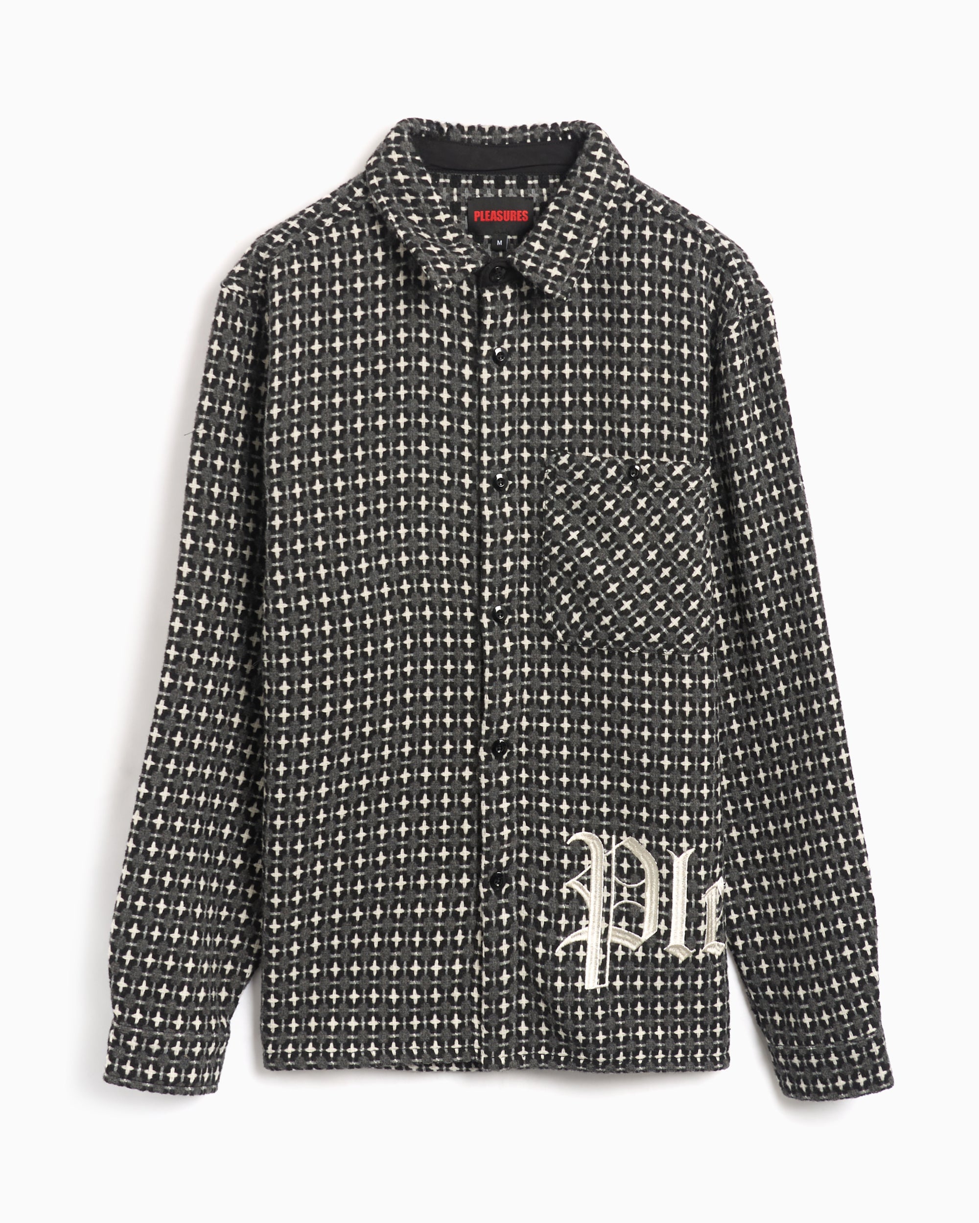 Shirts Pleasures Cross Men's Work Shirt Men's Shirt - P24F036-GREY