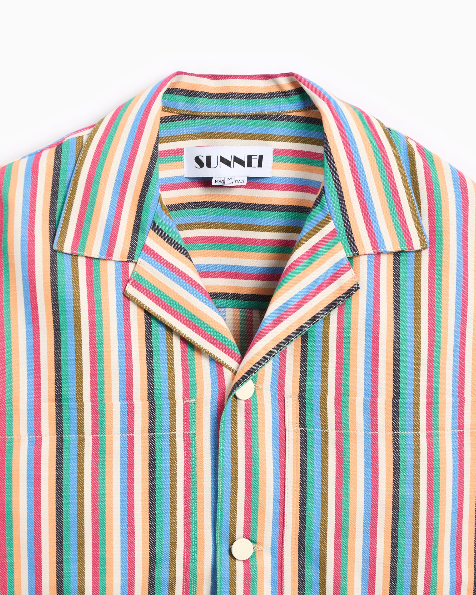 Shirts Sunnei Unisex Pockets Shorts Sleeve Shirt Unisex Shirt - PRTWXSHR003-DEN018-7141