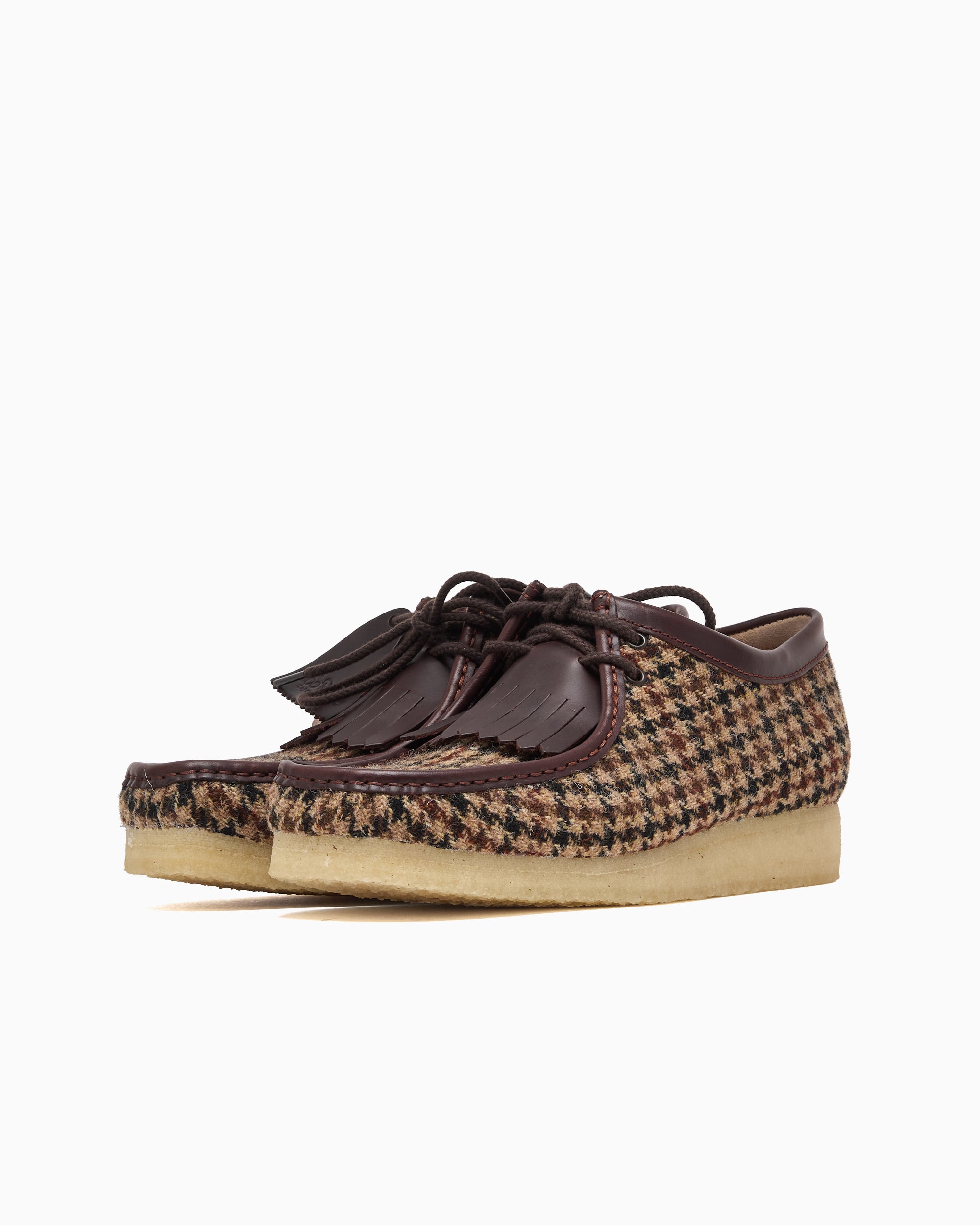 Shoes Clarks Wallabee Harris Tweed Pack Men's Shoes - 26182791