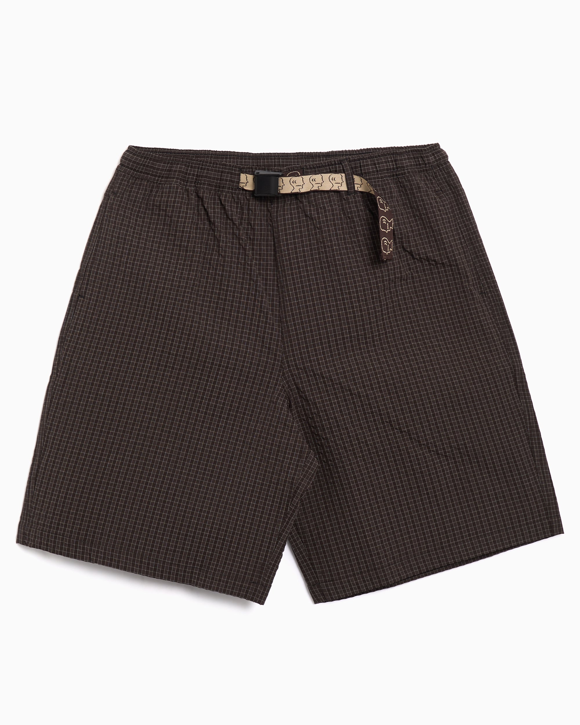 Shorts Brain Dead Equipment Ripstop Checkered Men's Shorts - BDP25B230047-BLK