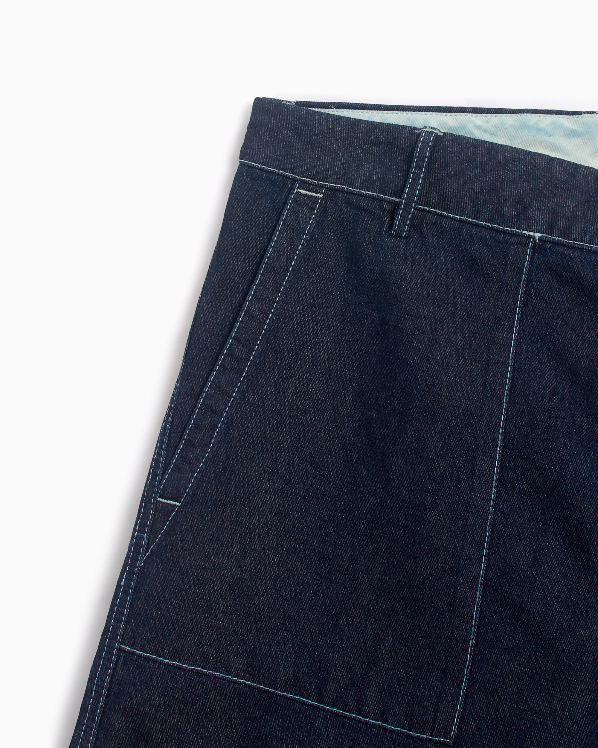 Shorts CP Company Men's Logo Patch Denim Shorts Men's Shorts - 18CMBE158A110295W-D08