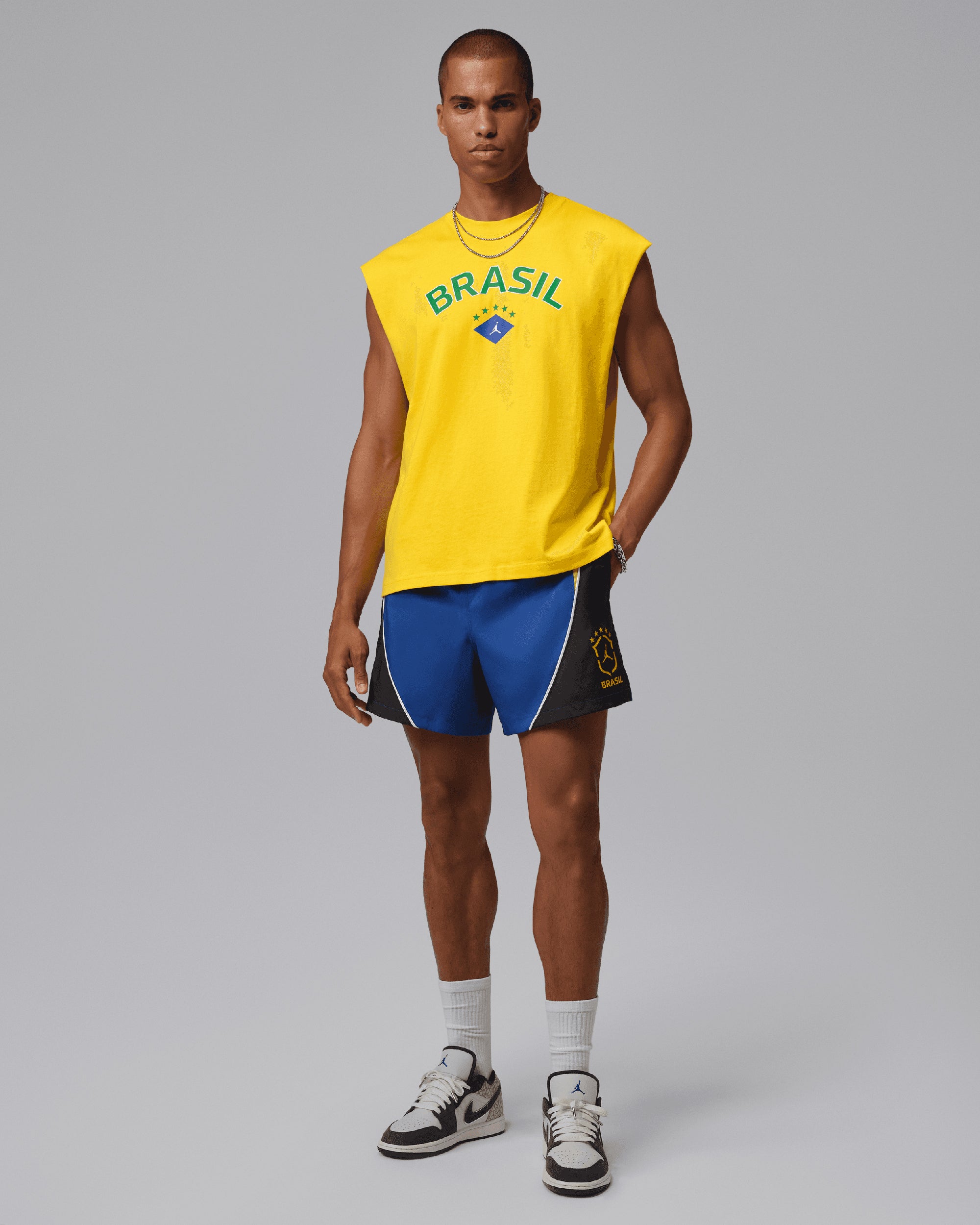Shorts Jordan Brooklyn Brasil Logo Men's Shorts - IM5104-417