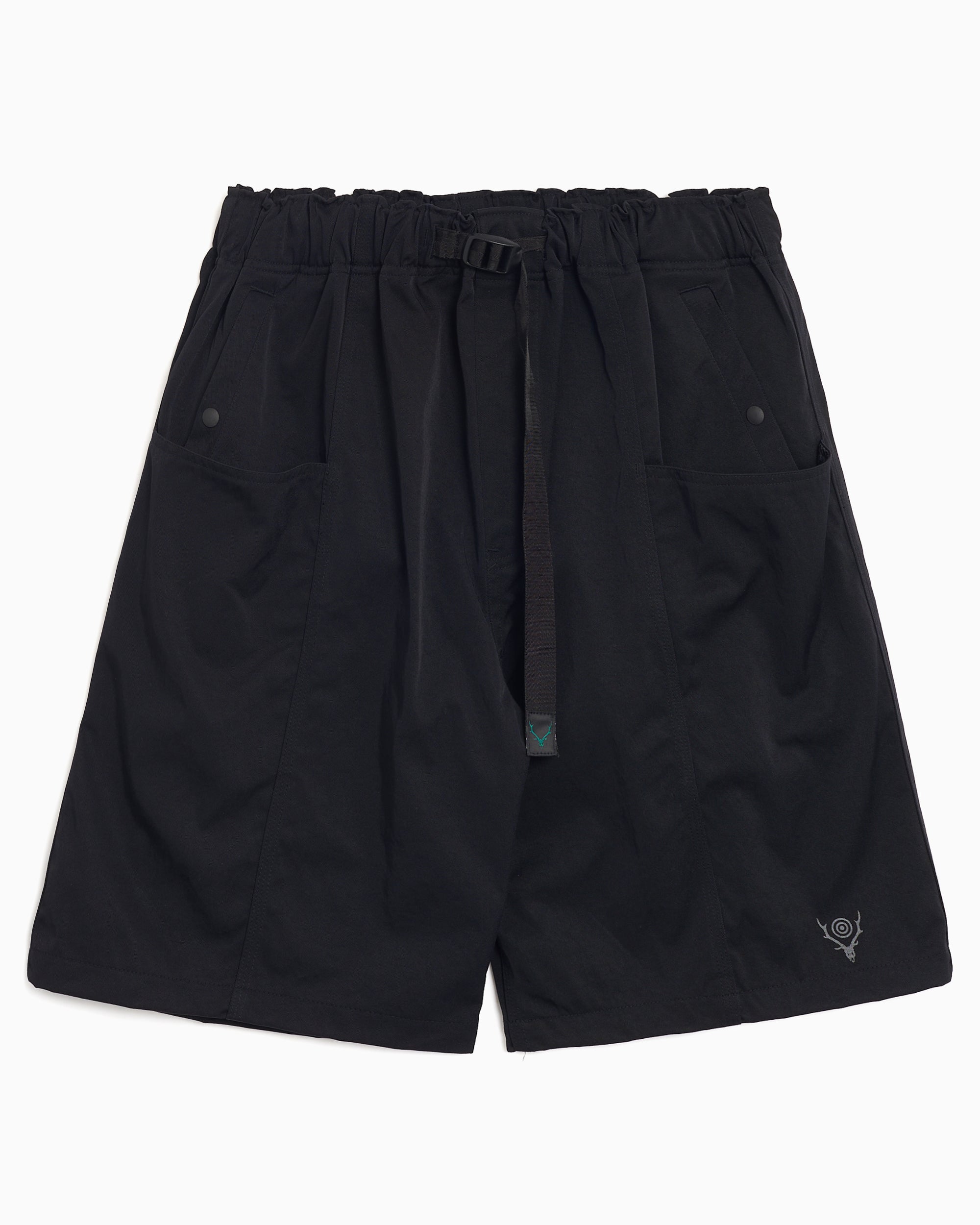 Shorts South2 West8 Belted C.S. Relaxed Men's Shorts - QV555-B-Black