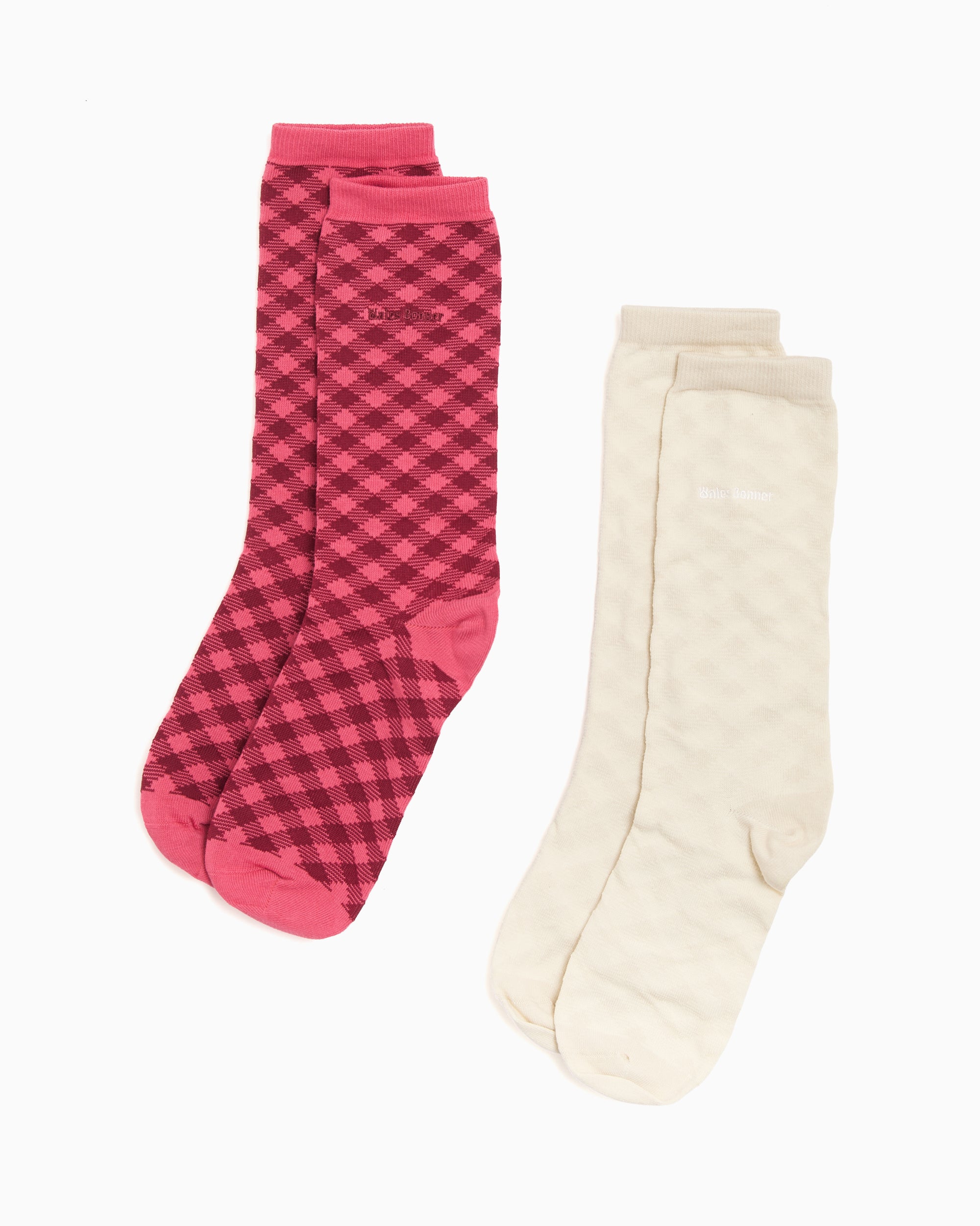 Socks adidas Originals x Wales Bonner Checkered Unisex Socks (2 Pack) - KG4888