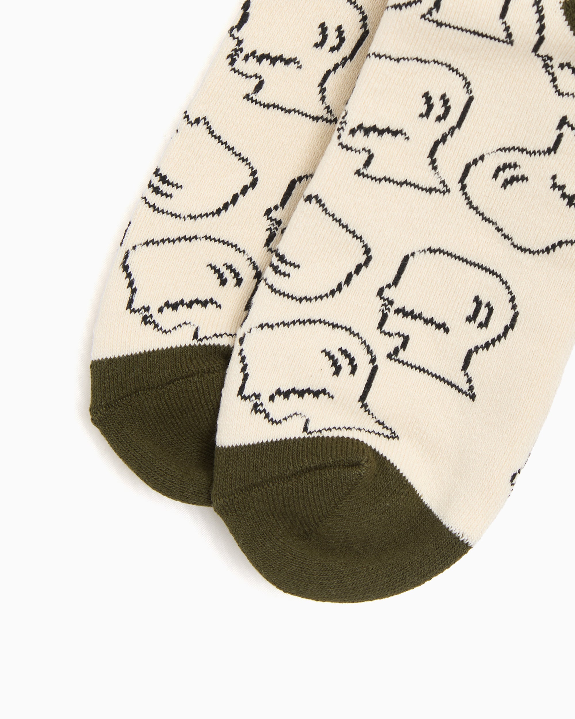 Socks Brain Dead Logohead Unisex Socks - BDF25A09004583WH04