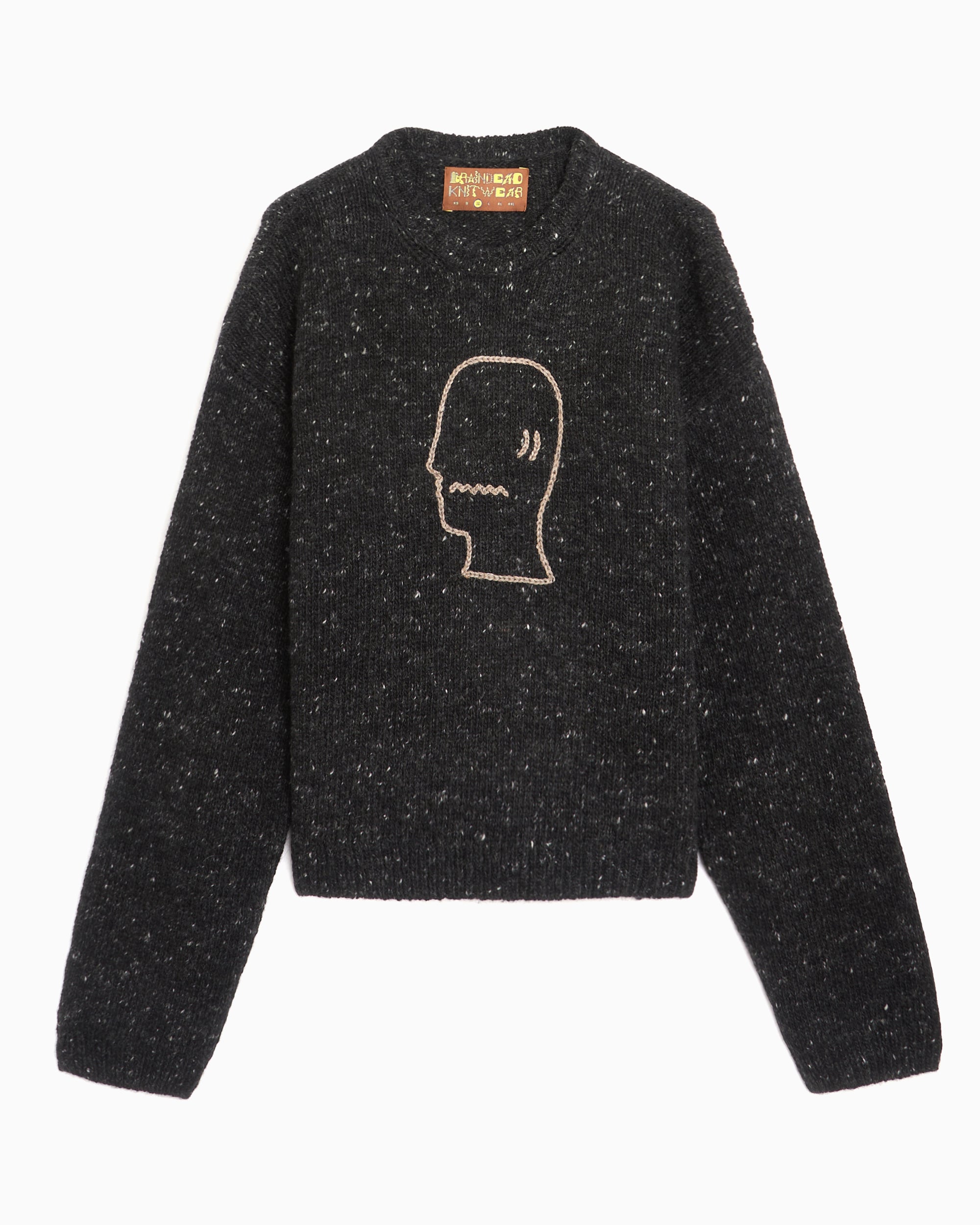 Sweaters Brain Dead Logohead Men's Sweater - BDP26O12004979BK03