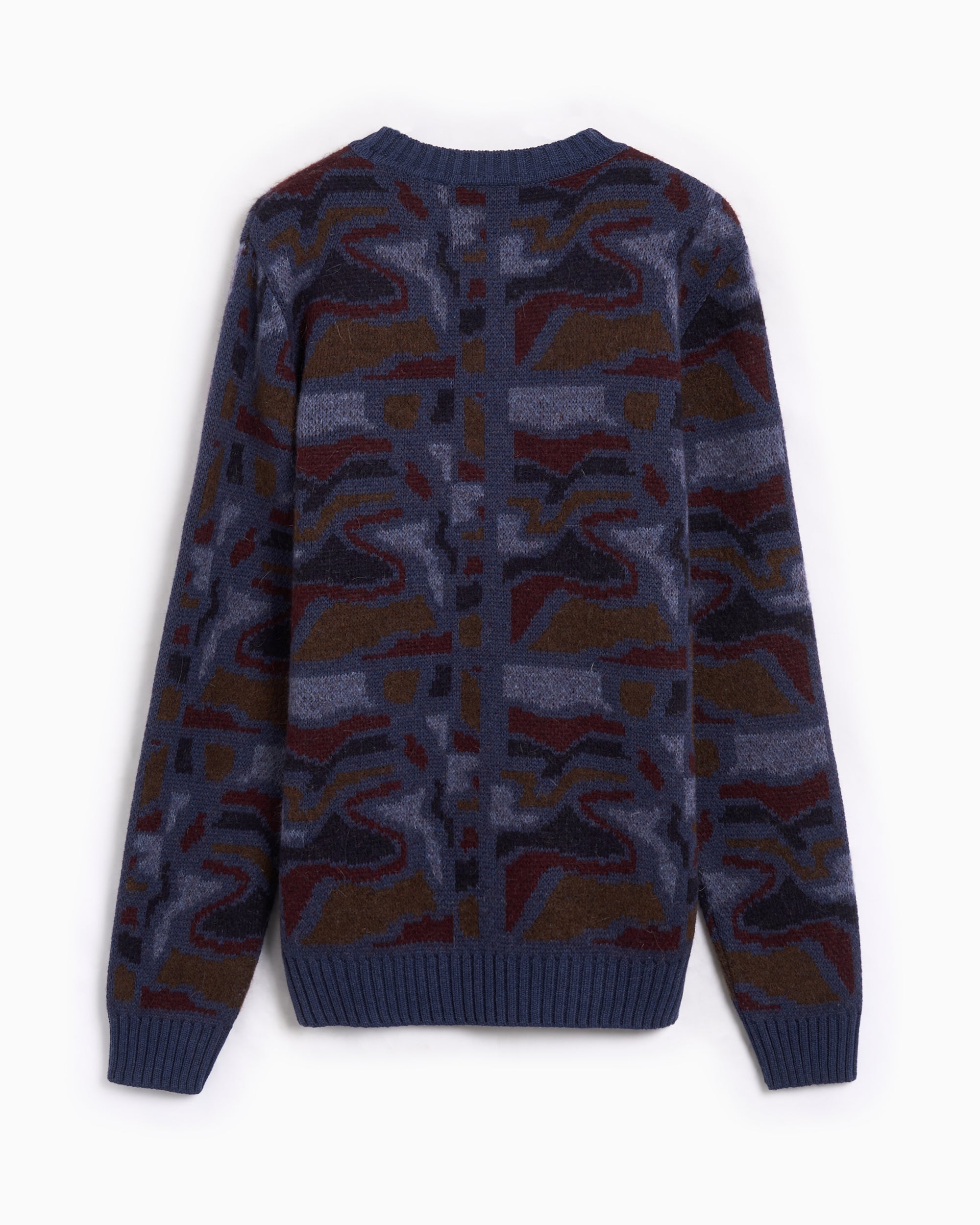 Sweaters by Parra Repeat ftp Booster Graphic Relaxed Men's Sweater - 54335-BLUE