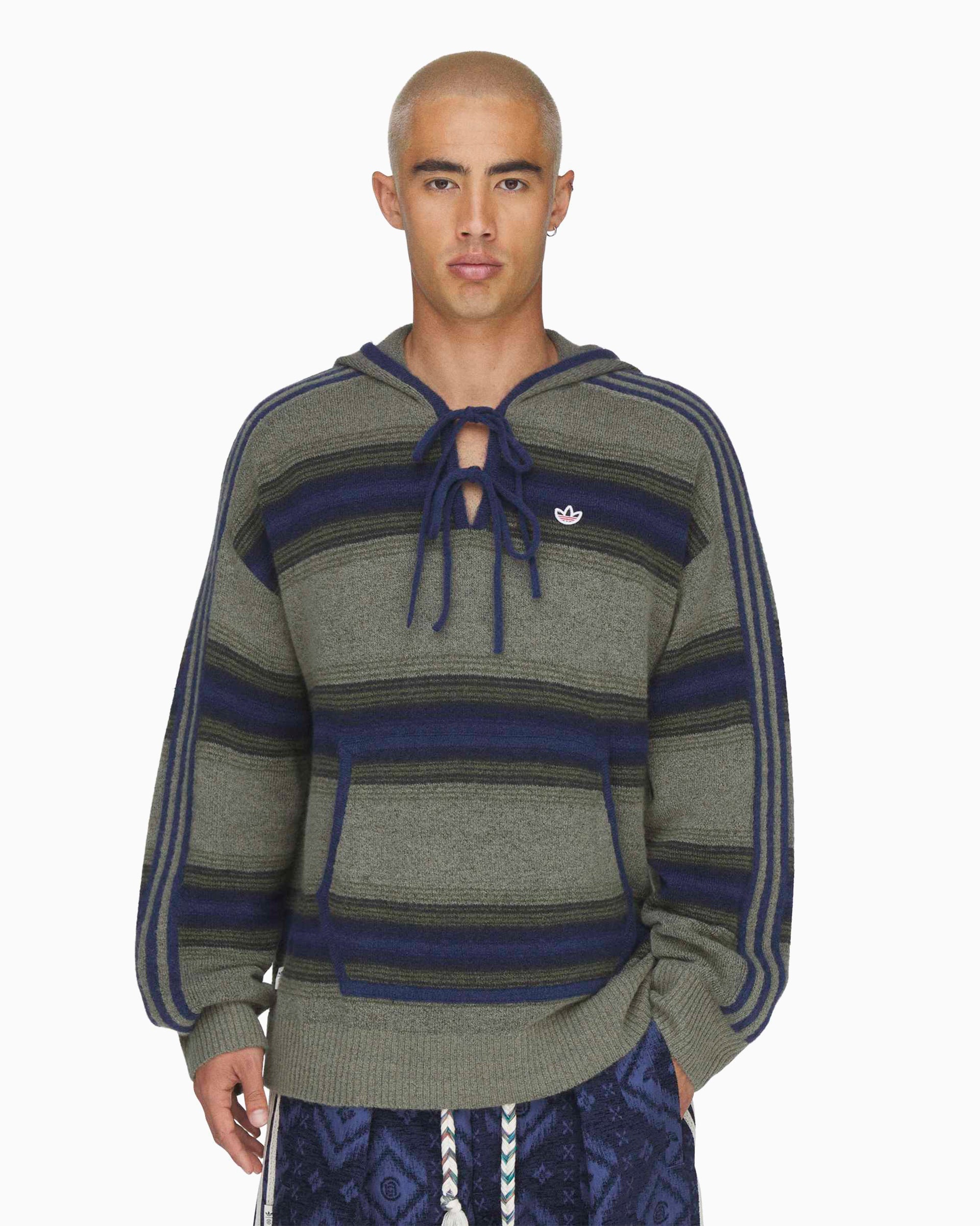Sweatshirts adidas Originals x CLOT Baja Striped Unisex Hoodie - KE7064