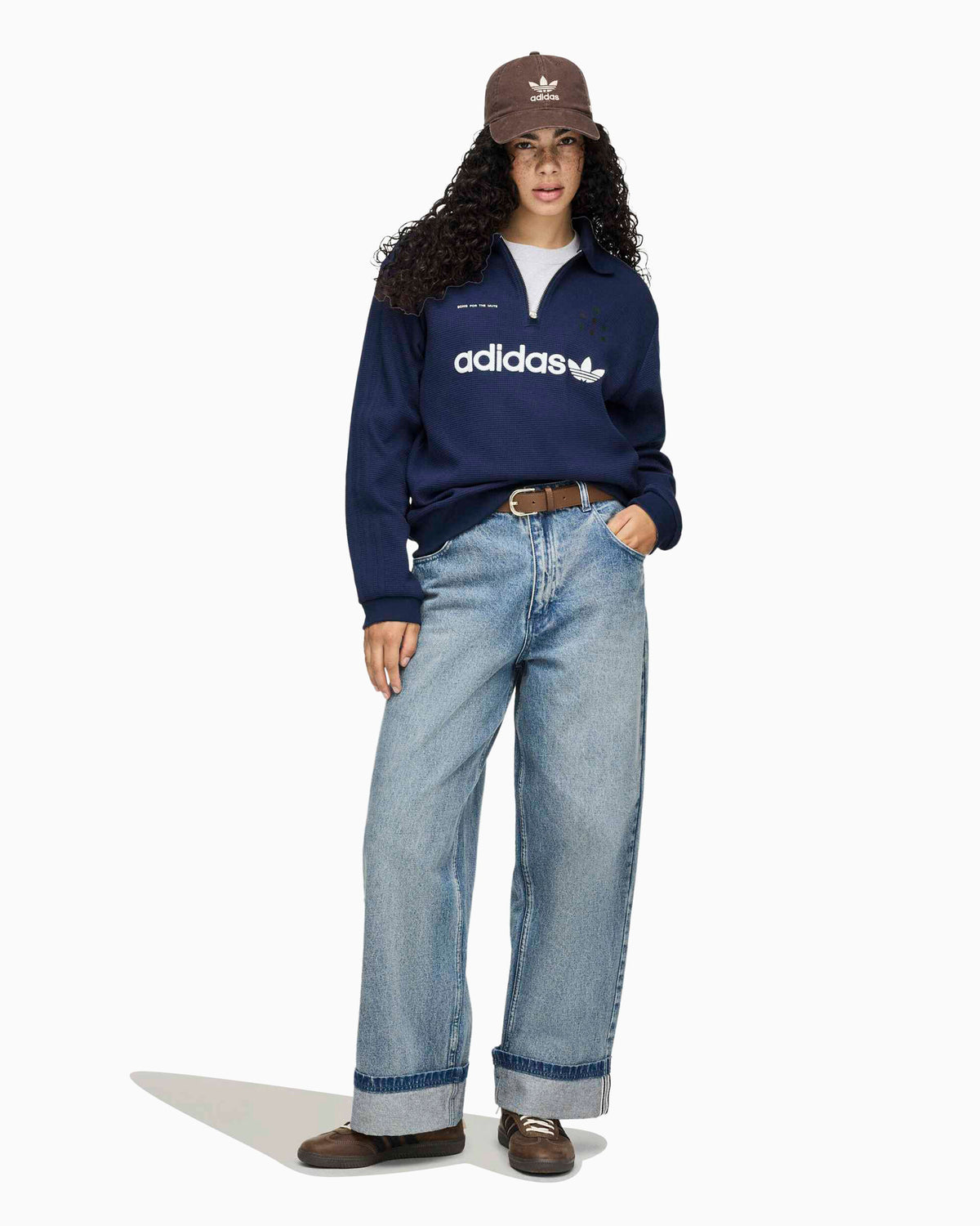Sweatshirts adidas Originals x Song For The Mute Adi008 Logo Relaxed Men's Half Zip Sweatshirt - LD1916