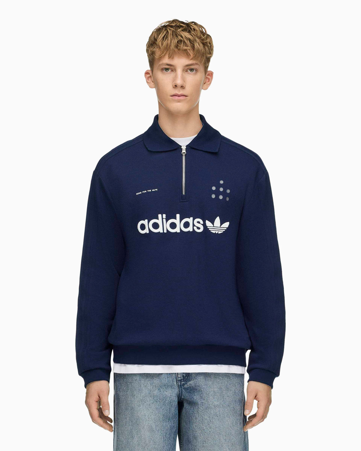 Sweatshirts adidas Originals x Song For The Mute Adi008 Logo Relaxed Men's Half Zip Sweatshirt - LD1916