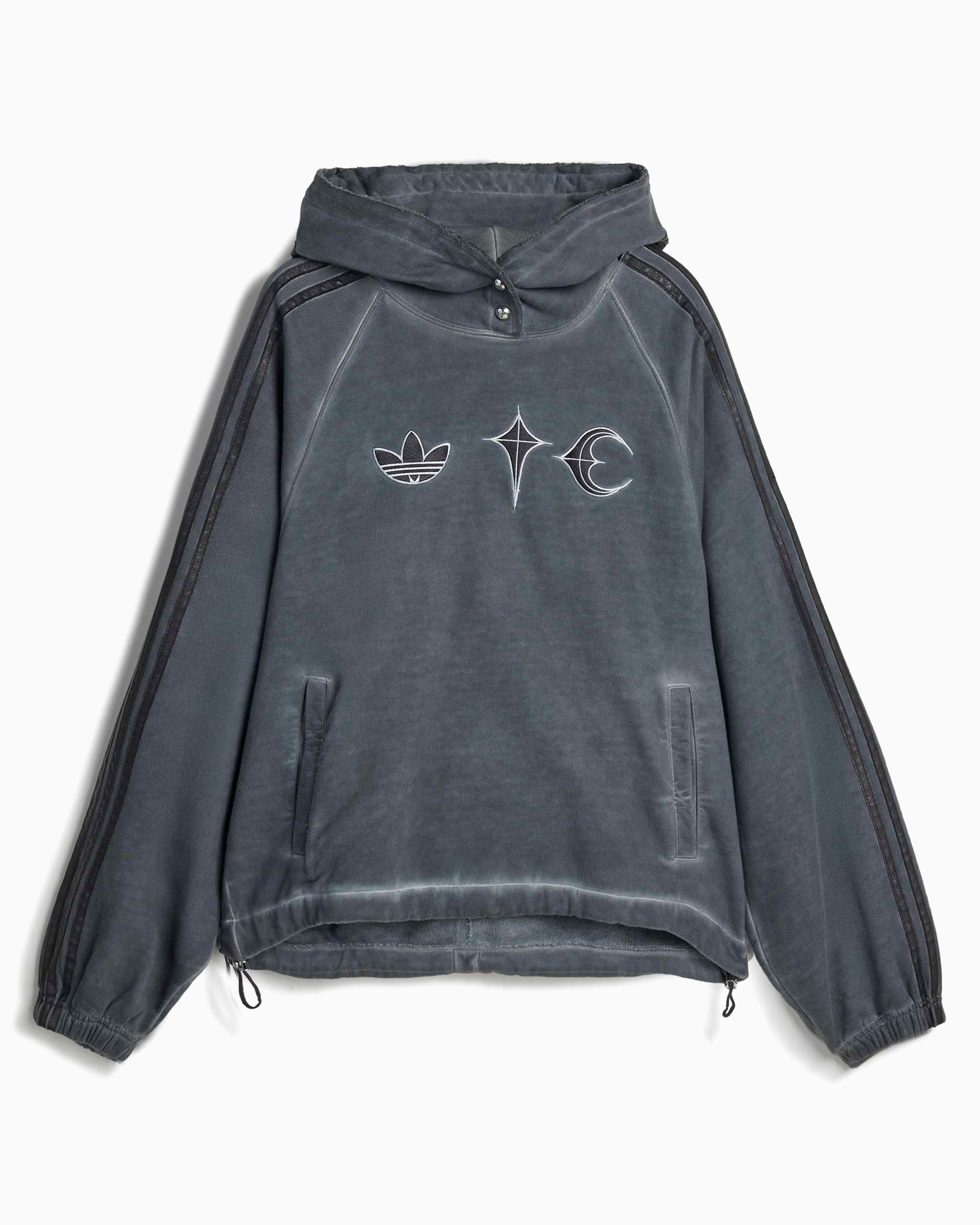 Hoodie com gráfico Relaxed adidas Originals x Thug Club para homem