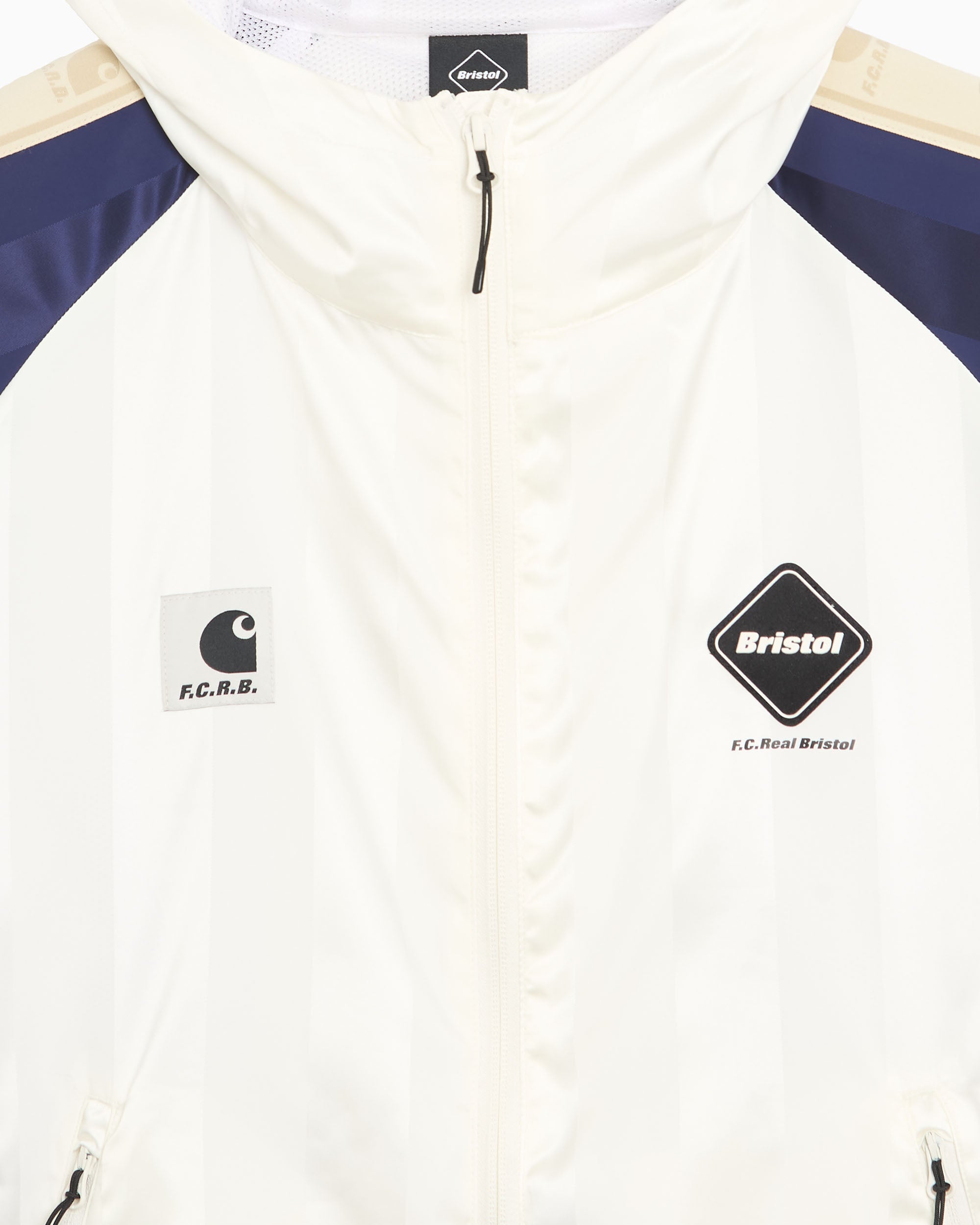 Sweatshirts Carhartt WIP x F.C. Real Bristol Warm Up Striped Unisex Zip-Up Sweatshirt - A261046-02XX