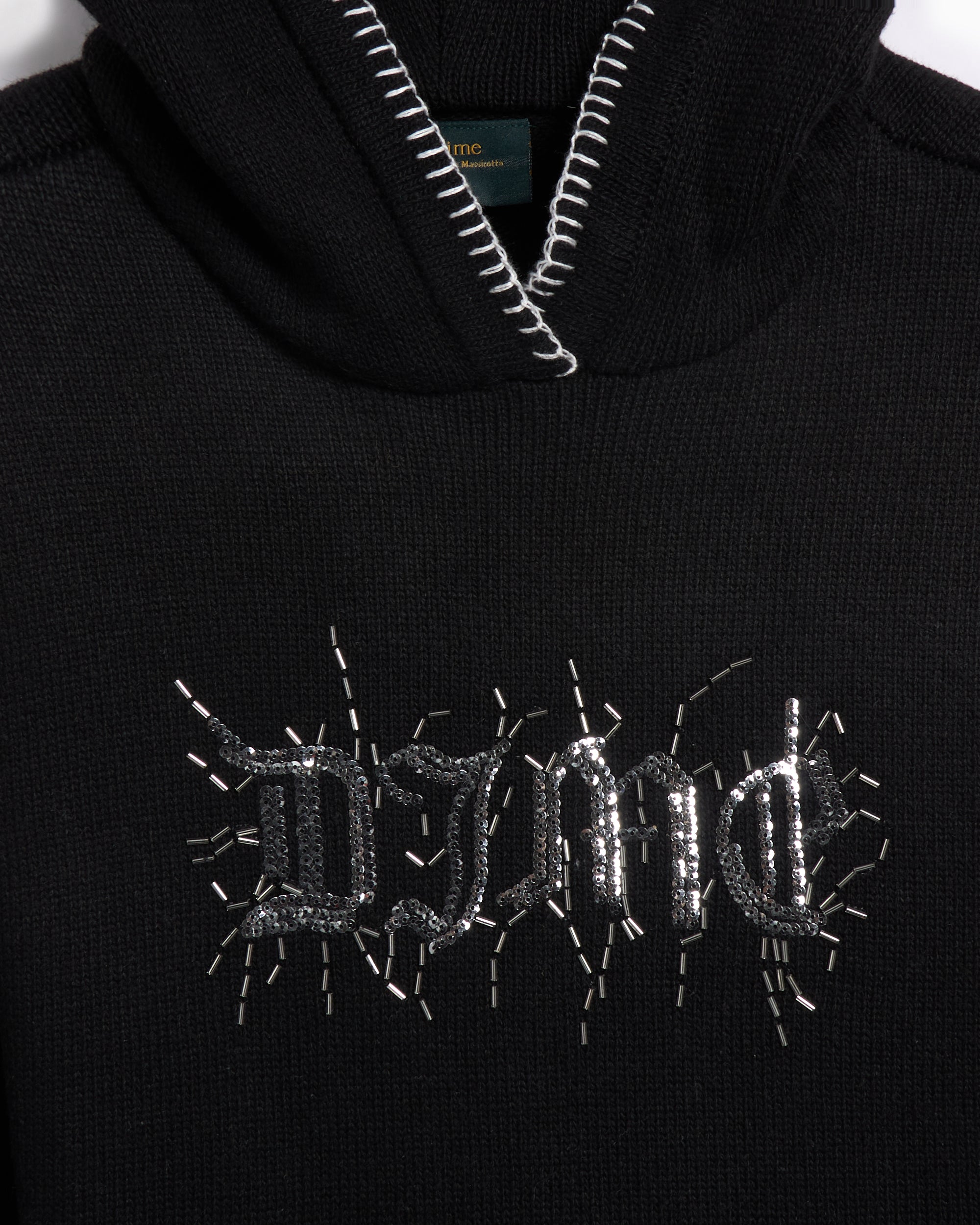 Sweatshirts Dime MTL Hardcore Men's Wool Hoodie Men's Hoodie - DIMEHO2412BLK