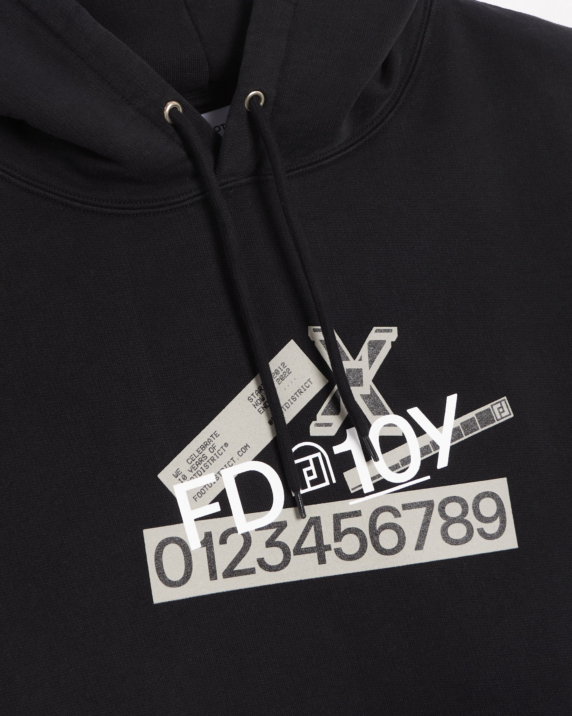 Sweatshirts FOOTDISTRICT 10th Anniversary FD10Y Unisex Hoodie Unisex Hoodie - FDFW23-HOOD1-BLACK