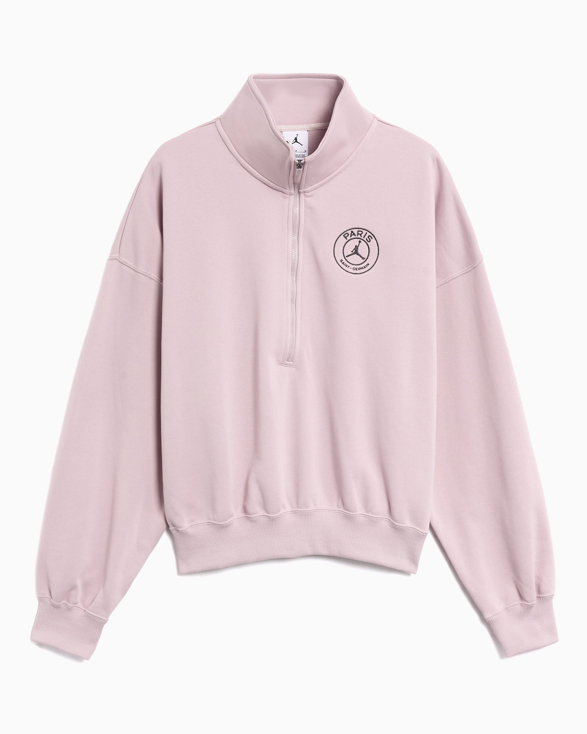 美品✨ジョーダン×PSG 1/4ジップ ドリフィット M ピンク QATARロゴ Sweatshirt com zip meia com logótipo Jordan x PSG Fleece para mulher