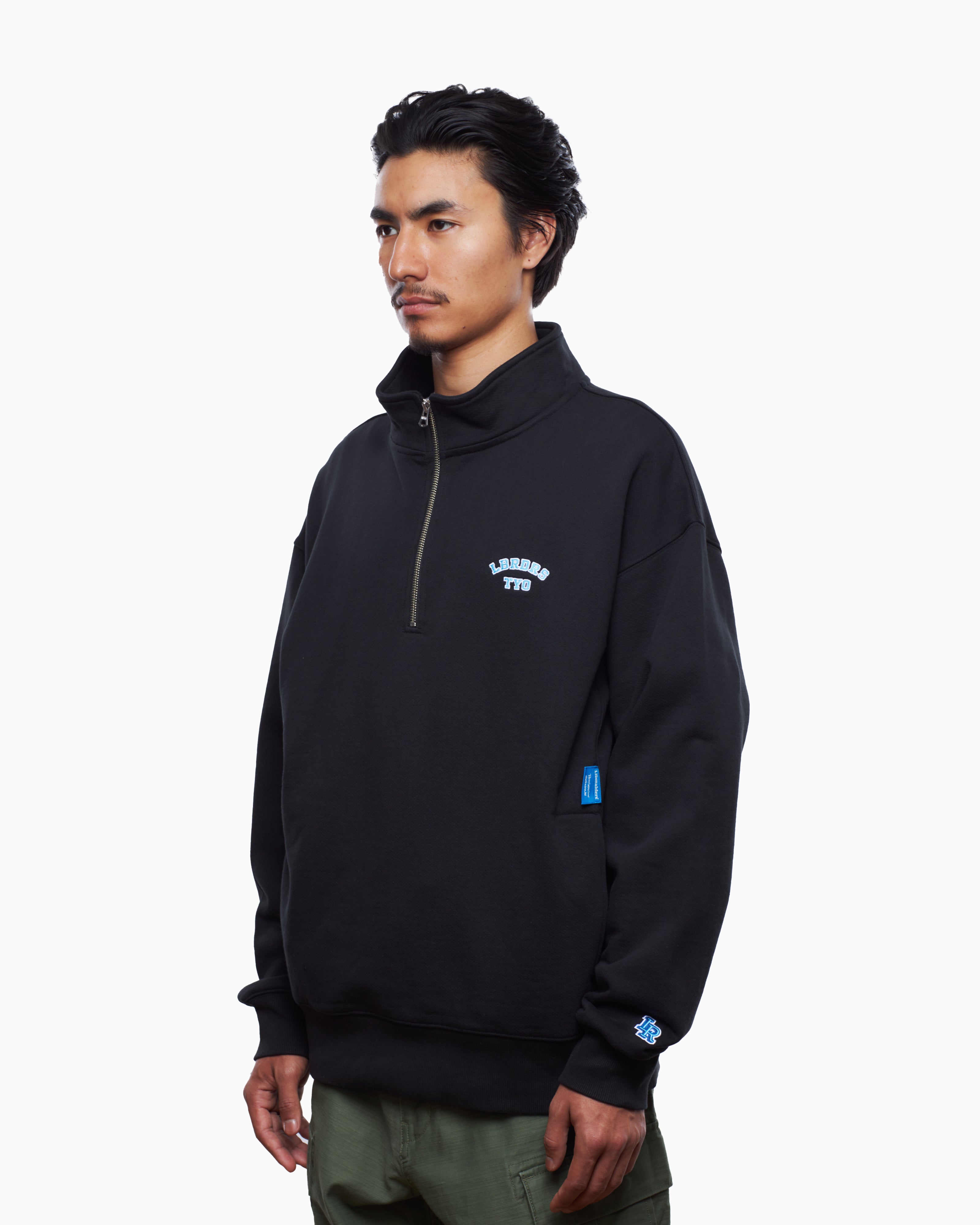Sweatshirts Liberaiders® Liberaiders® Men's Heavyweight Fleece Half Zip Sweatshirt Men's Half Zip Sweatshirt - 753082303-BLACK