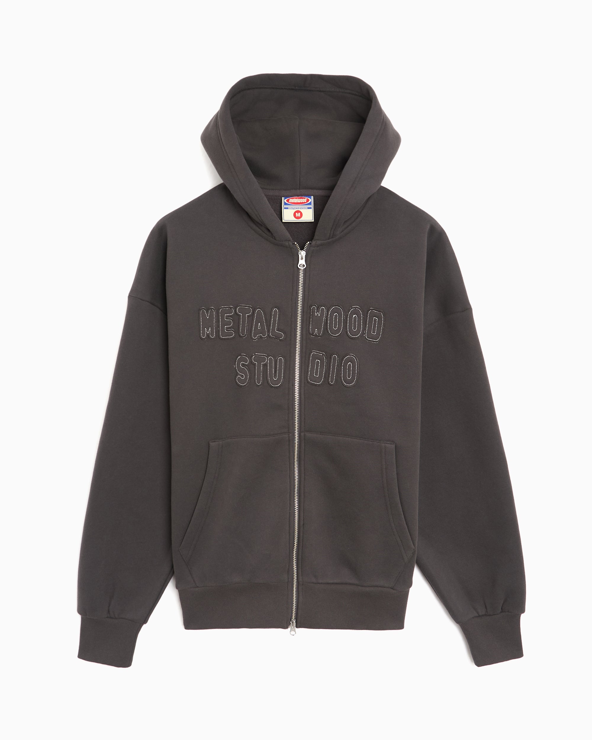 Sweatshirts Metalwood Cutie with patches Relaxed Men's Zip-Up Sweatshirt - 26SS-06-02_TAR