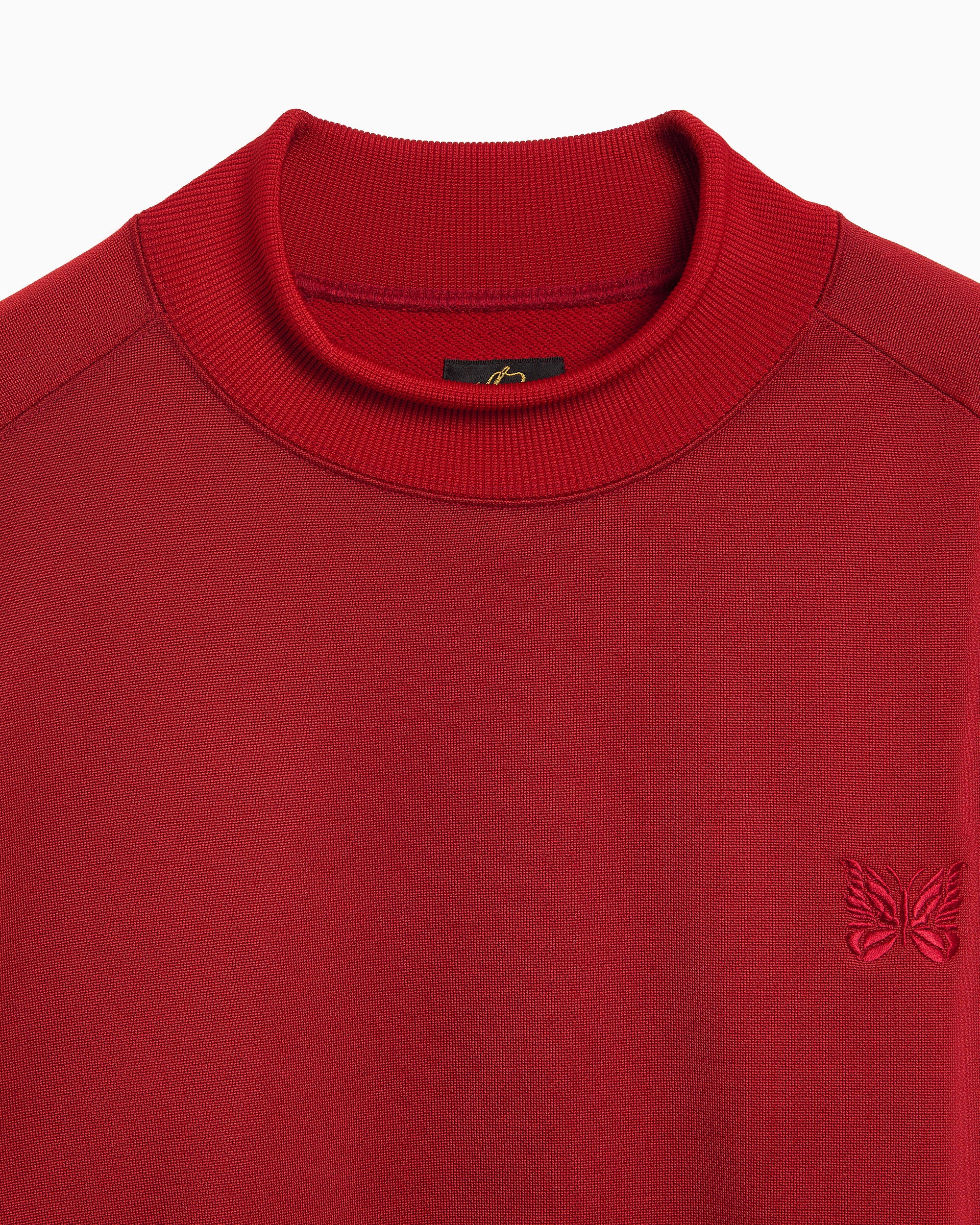 Sweatshirts Needles Bright Logo Relaxed Men's Sweatshirt - RW333-A-Red